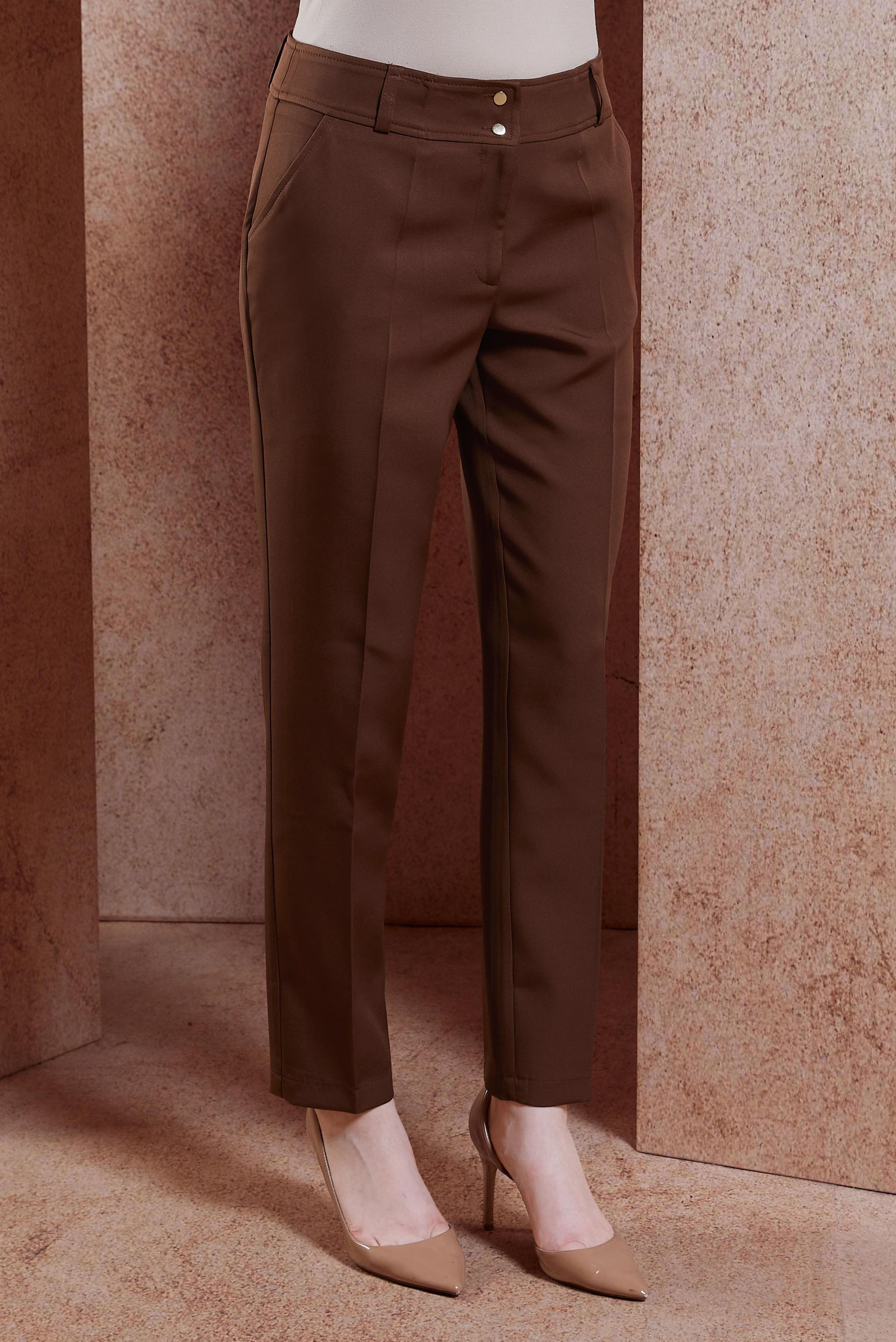 Tesettür giyim KAHVE YÜKSEK BEL PANTOLON 70714