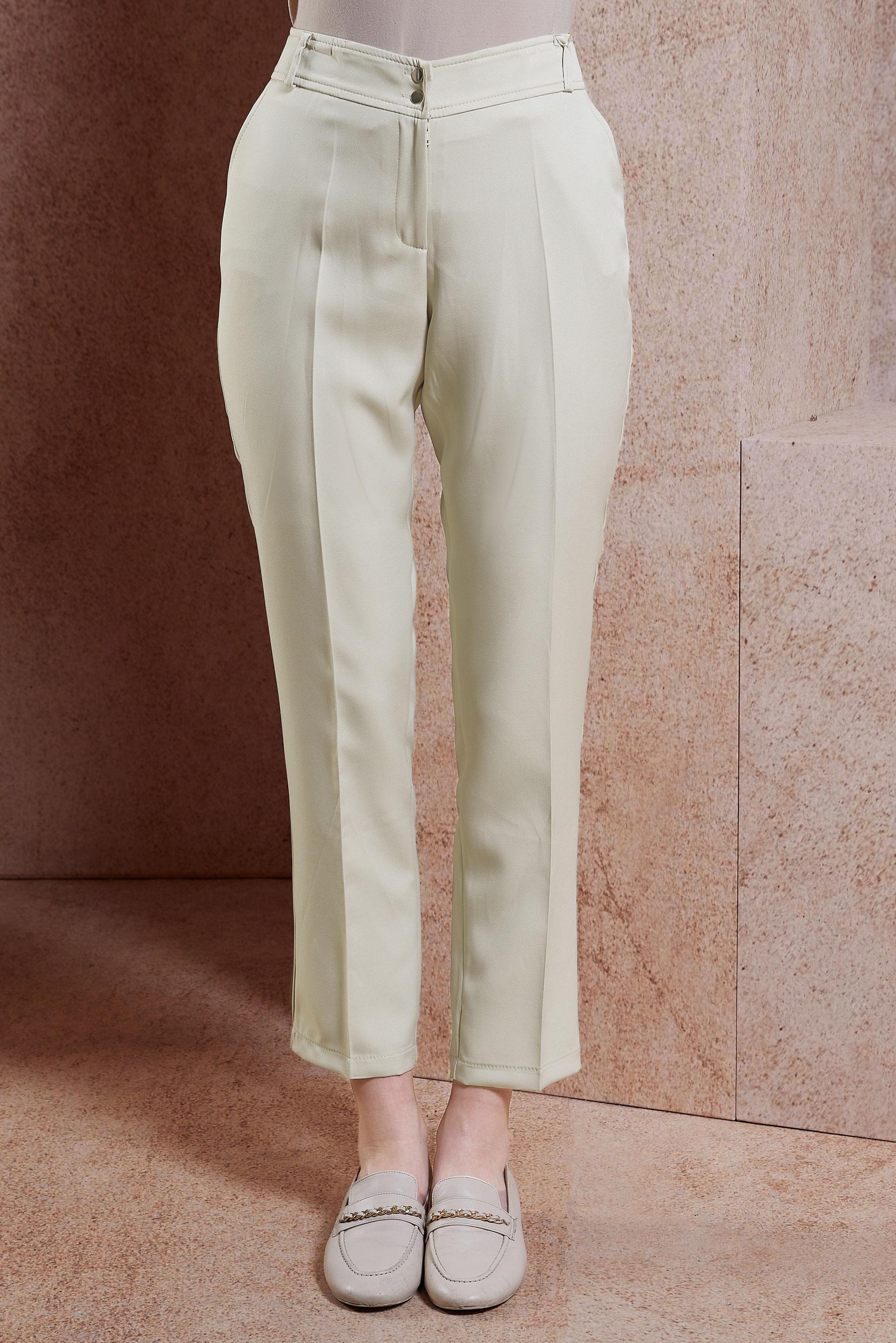 Tesettür giyim BEJ YÜKSEK BEL PANTOLON 70714