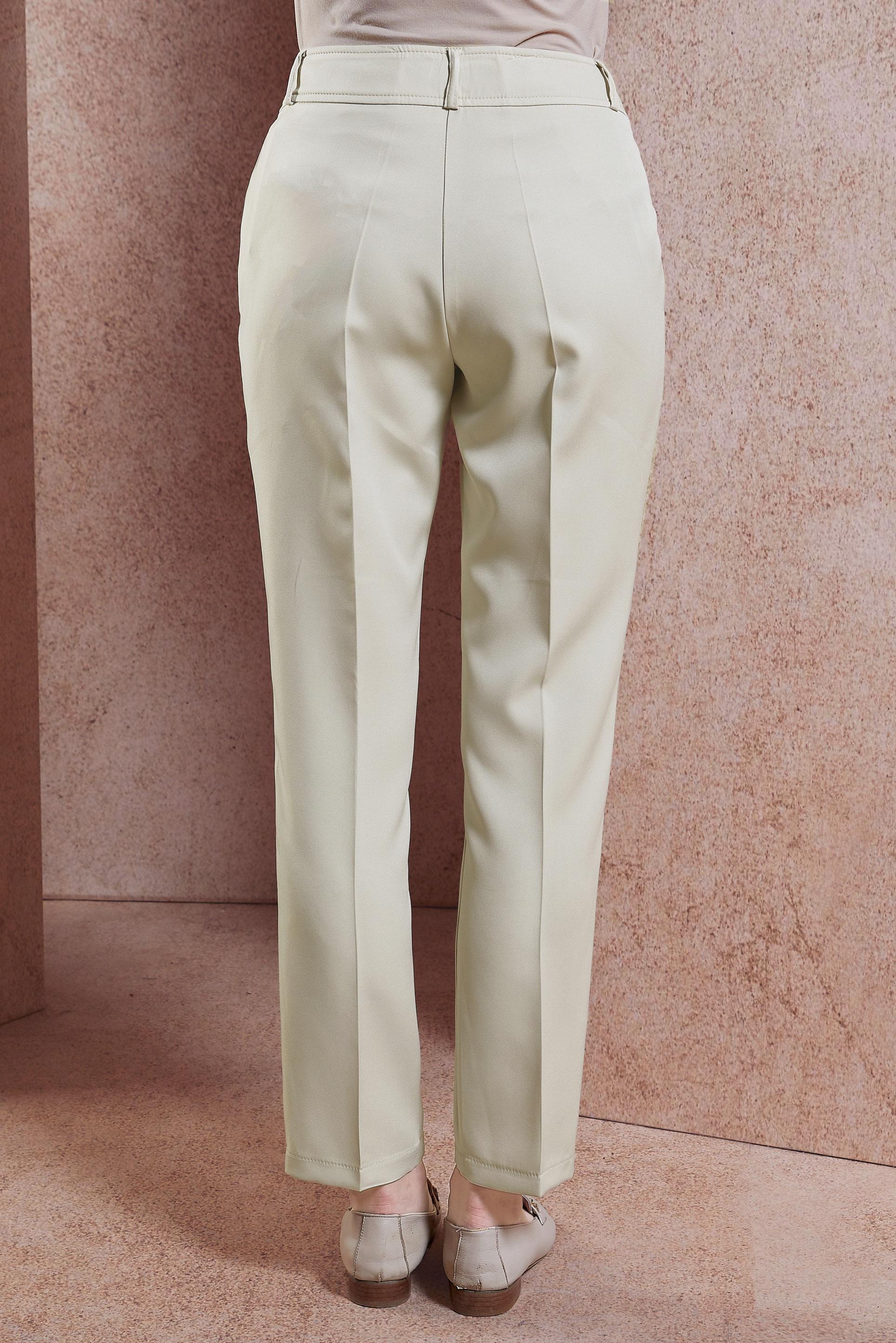 Tesettür giyim BEJ YÜKSEK BEL PANTOLON 70714