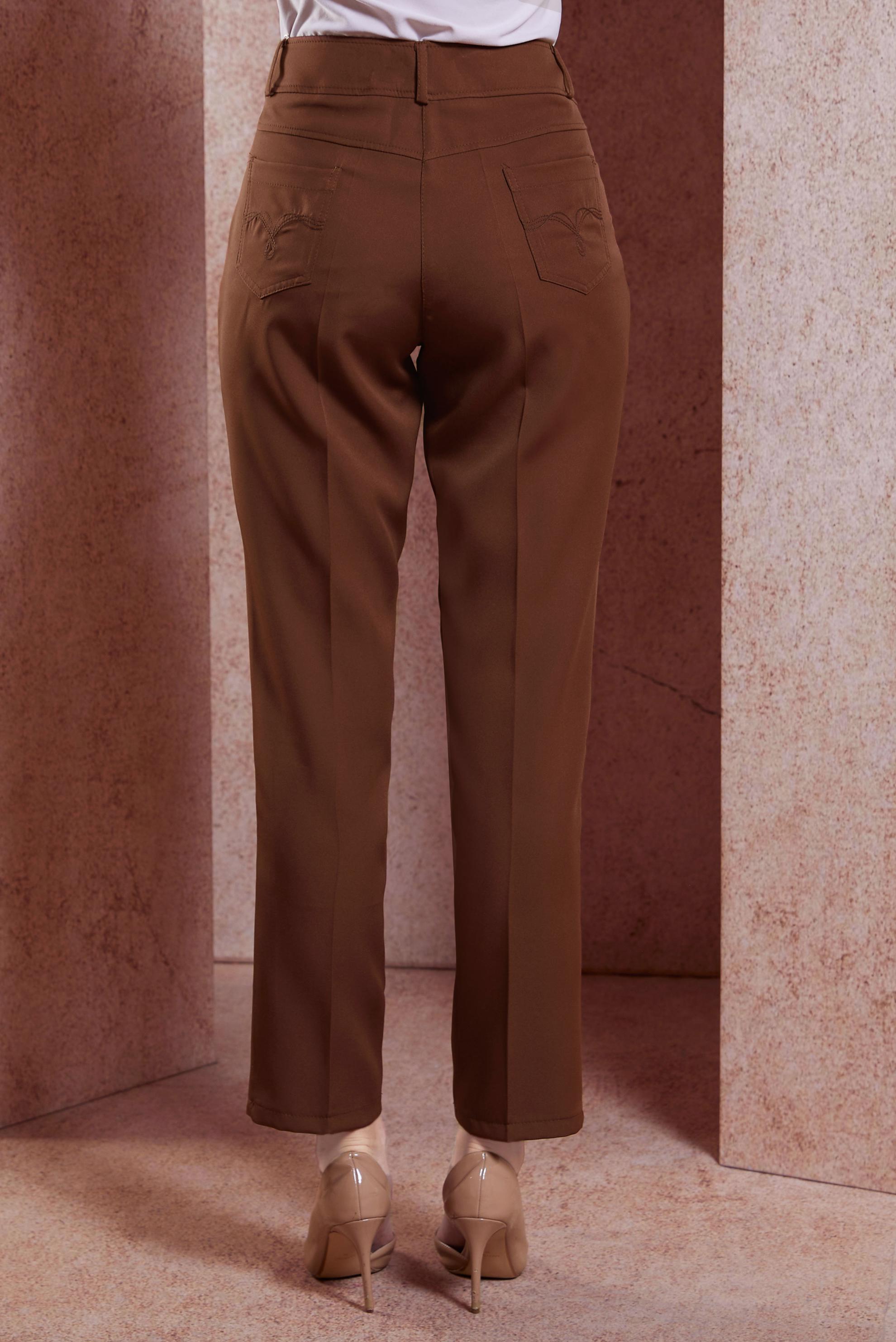 Tesettür giyim KAHVE DAR PAÇA PANTOLON 70715