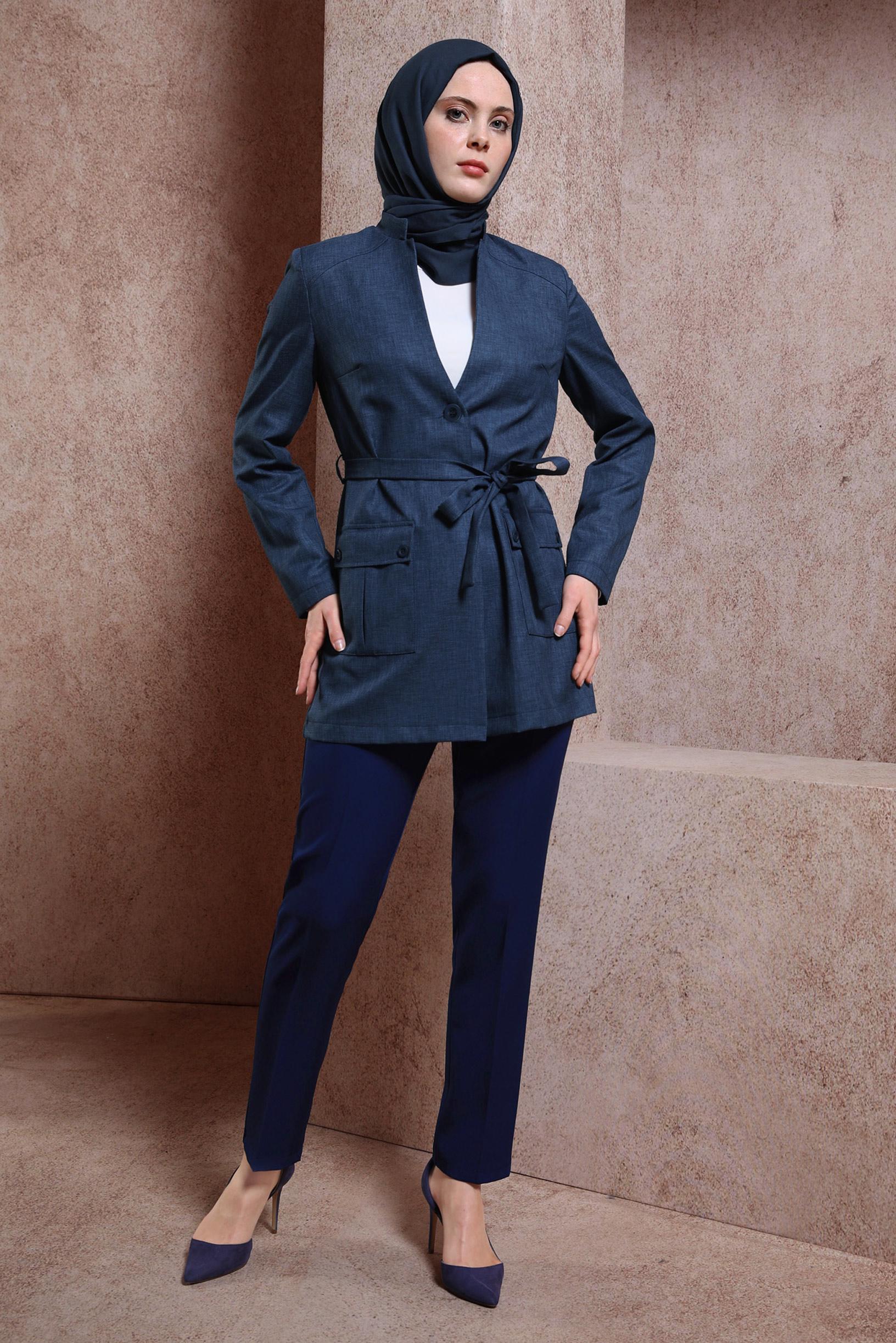 Vêtements hijab BLEU MARINE PANTALON SKINNY 70715