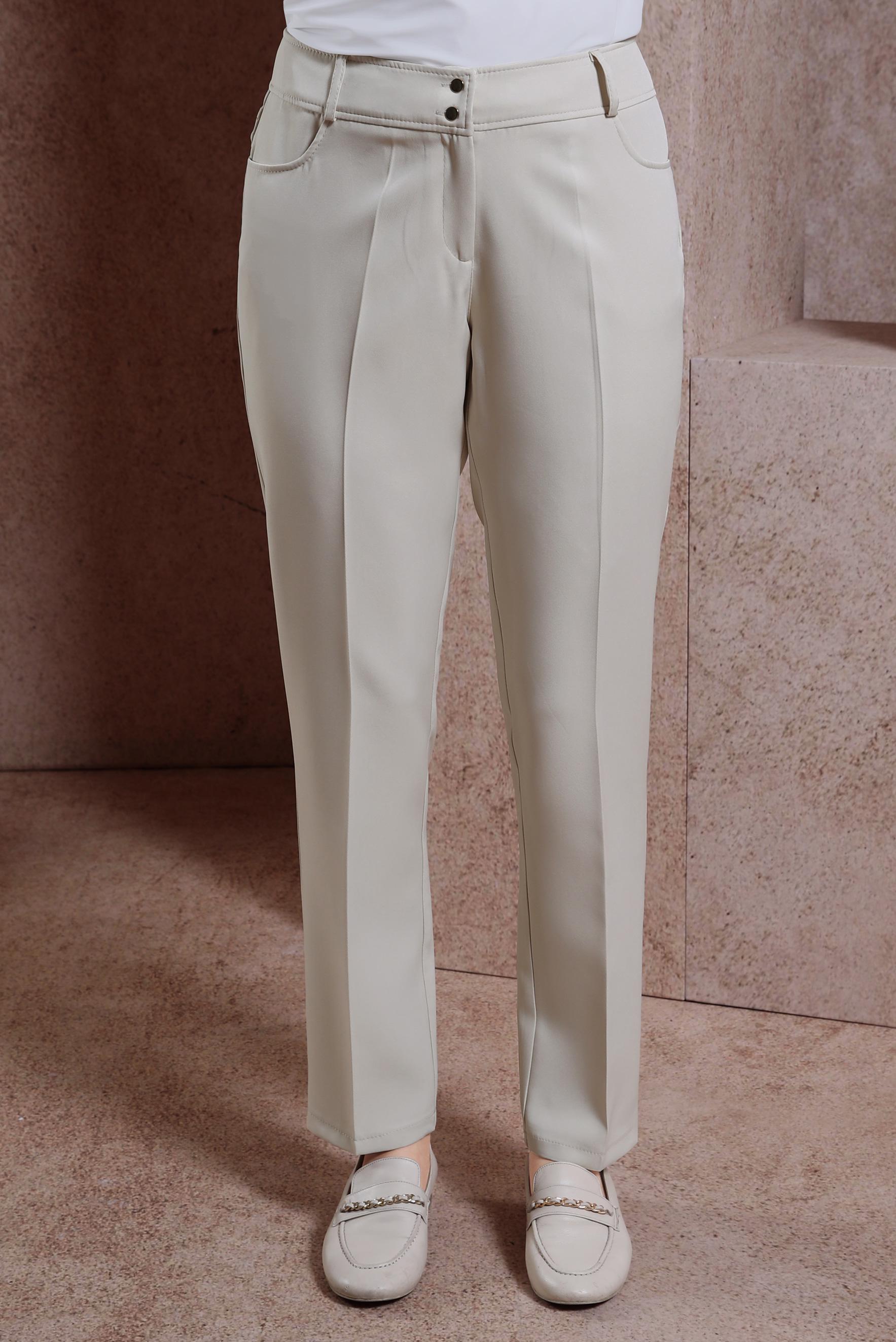 Tesettür giyim BEJ DAR PAÇA PANTOLON 70715