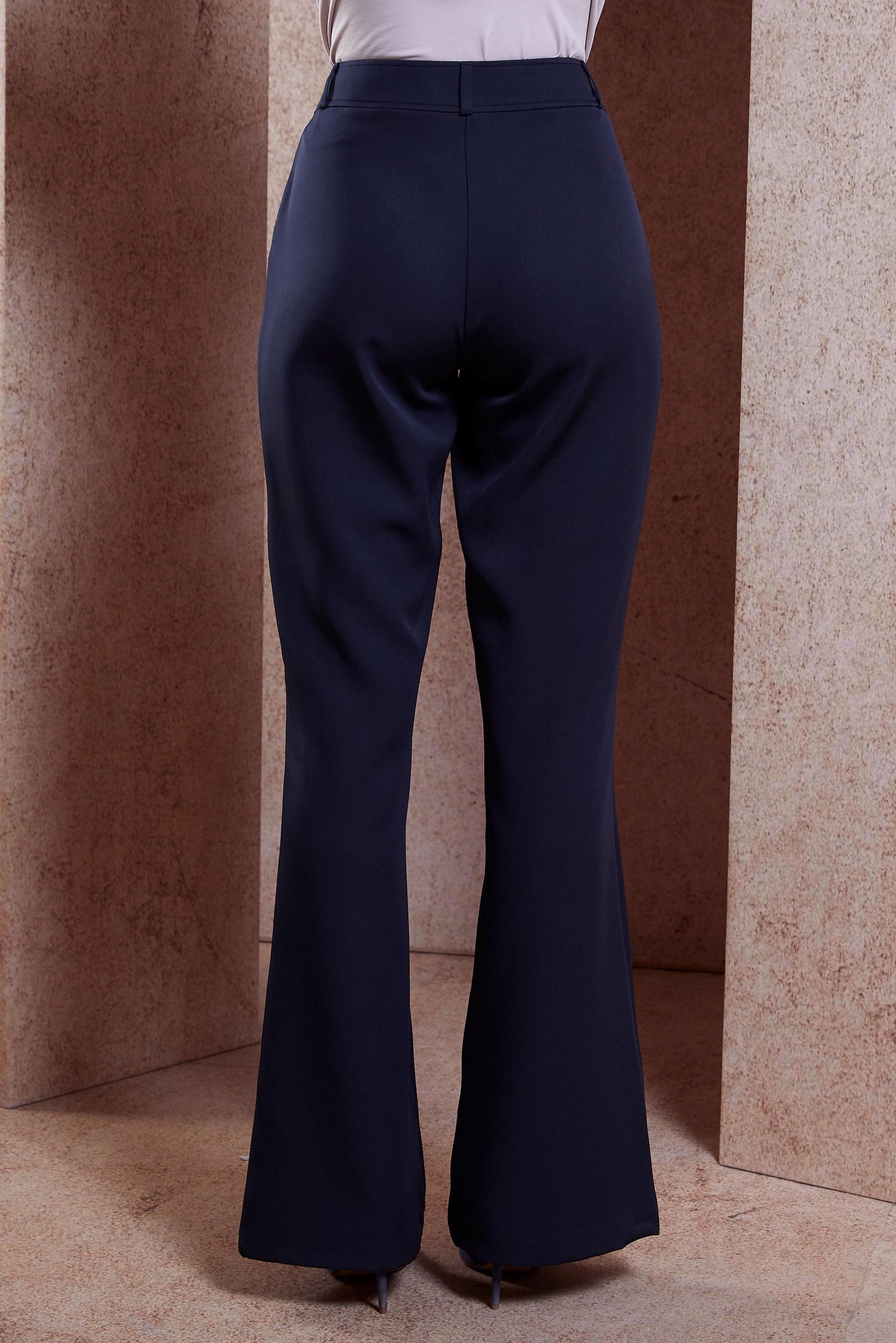 Tesettür giyim LACİVERT YIRTMAÇ DETAYLI PANTOLON 70716