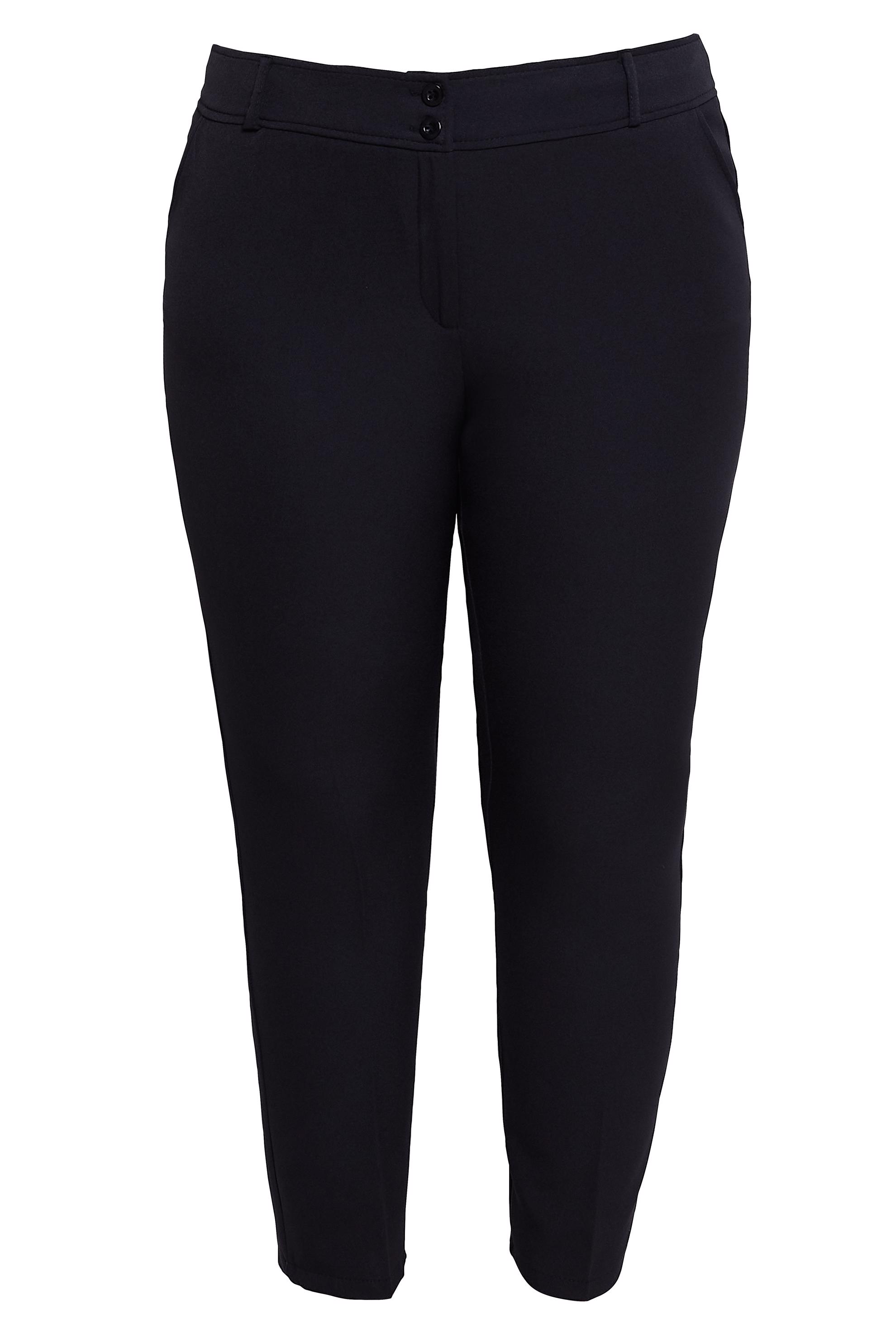 Vêtements hijab NOIR PANTALON JAMBES SKINNY GRANDE TAILLE 70717