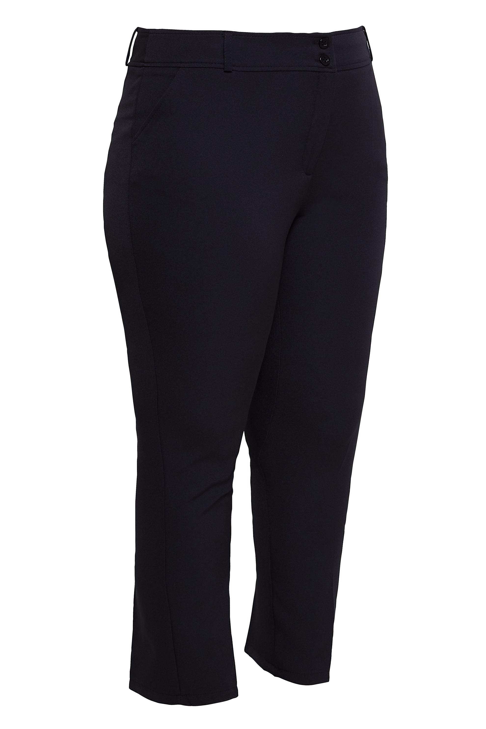 Vêtements hijab NOIR PANTALON JAMBES SKINNY GRANDE TAILLE 70717