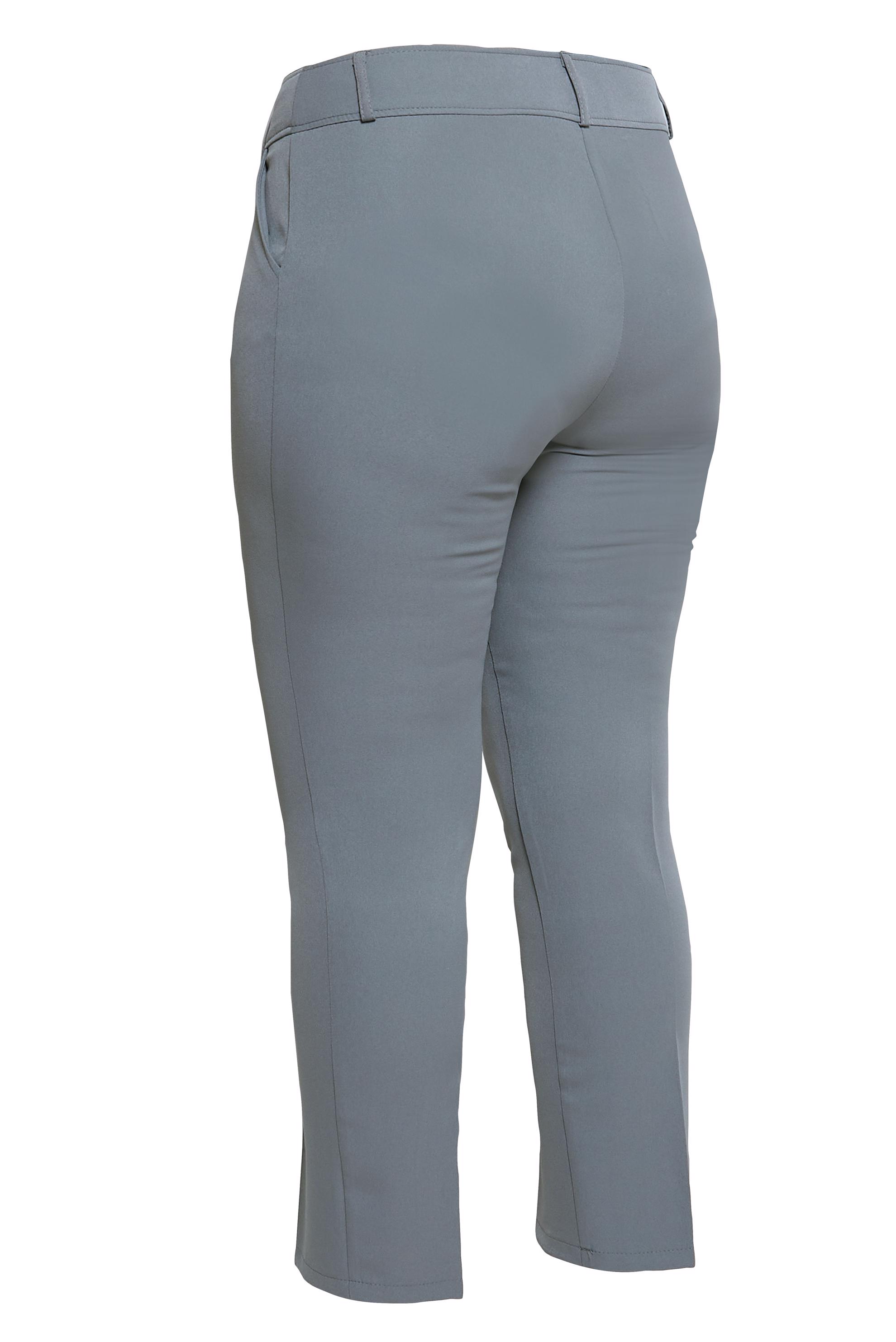 Tesettür giyim GRİ DAR PAÇA BÜYÜK BEDEN PANTOLON 70717