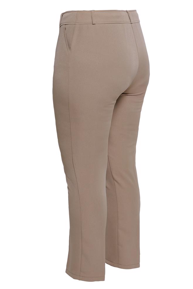 Tesettür giyim KAHVE DAR PAÇA BÜYÜK BEDEN PANTOLON 70717 - ALVİNA