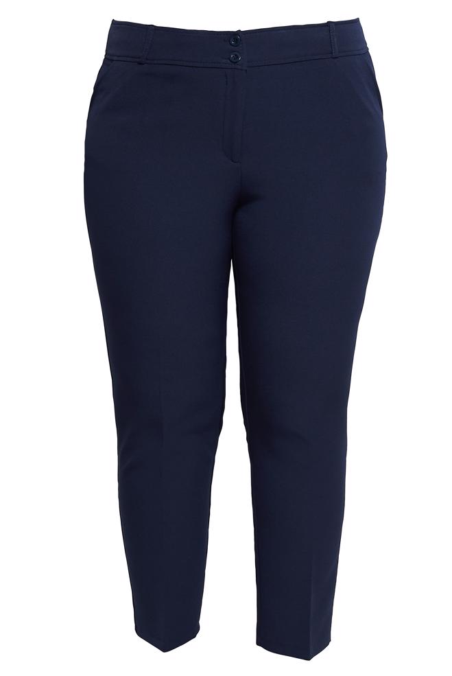 Tesettür giyim LACİVERT DAR PAÇA BÜYÜK BEDEN PANTOLON 70717 - ALVİNA