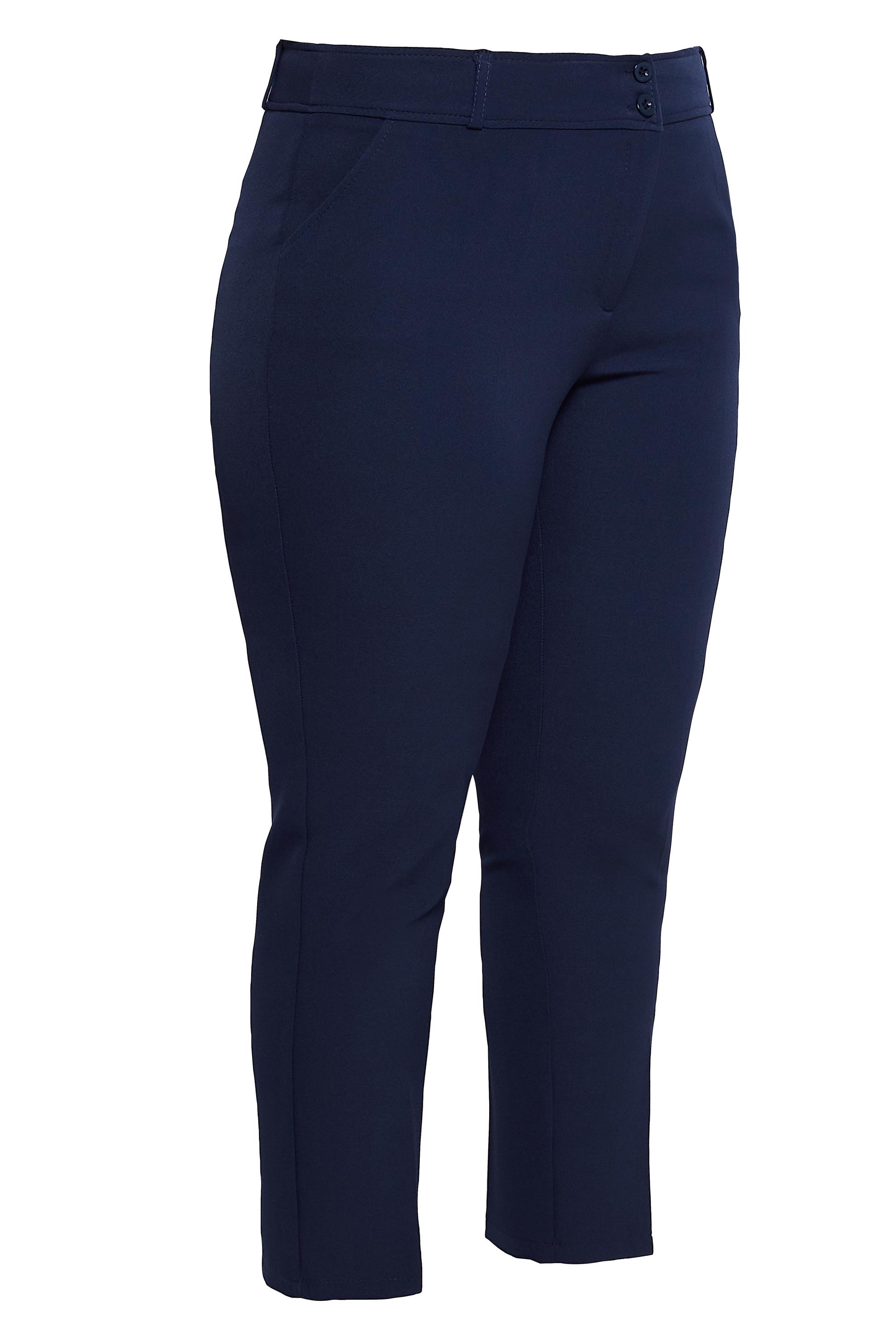 Vêtements hijab BLEU MARINE PANTALON JAMBES SKINNY GRANDE TAILLE 70717