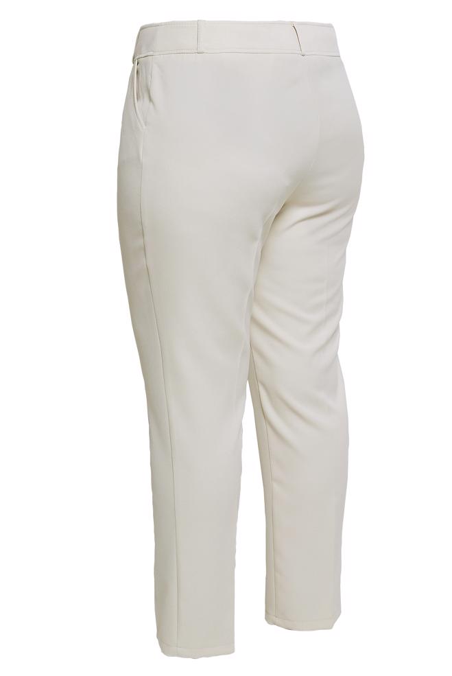 Vêtements hijab ÉCRUE PANTALON JAMBES SKINNY GRANDE TAILLE 70717 - ALVİNA