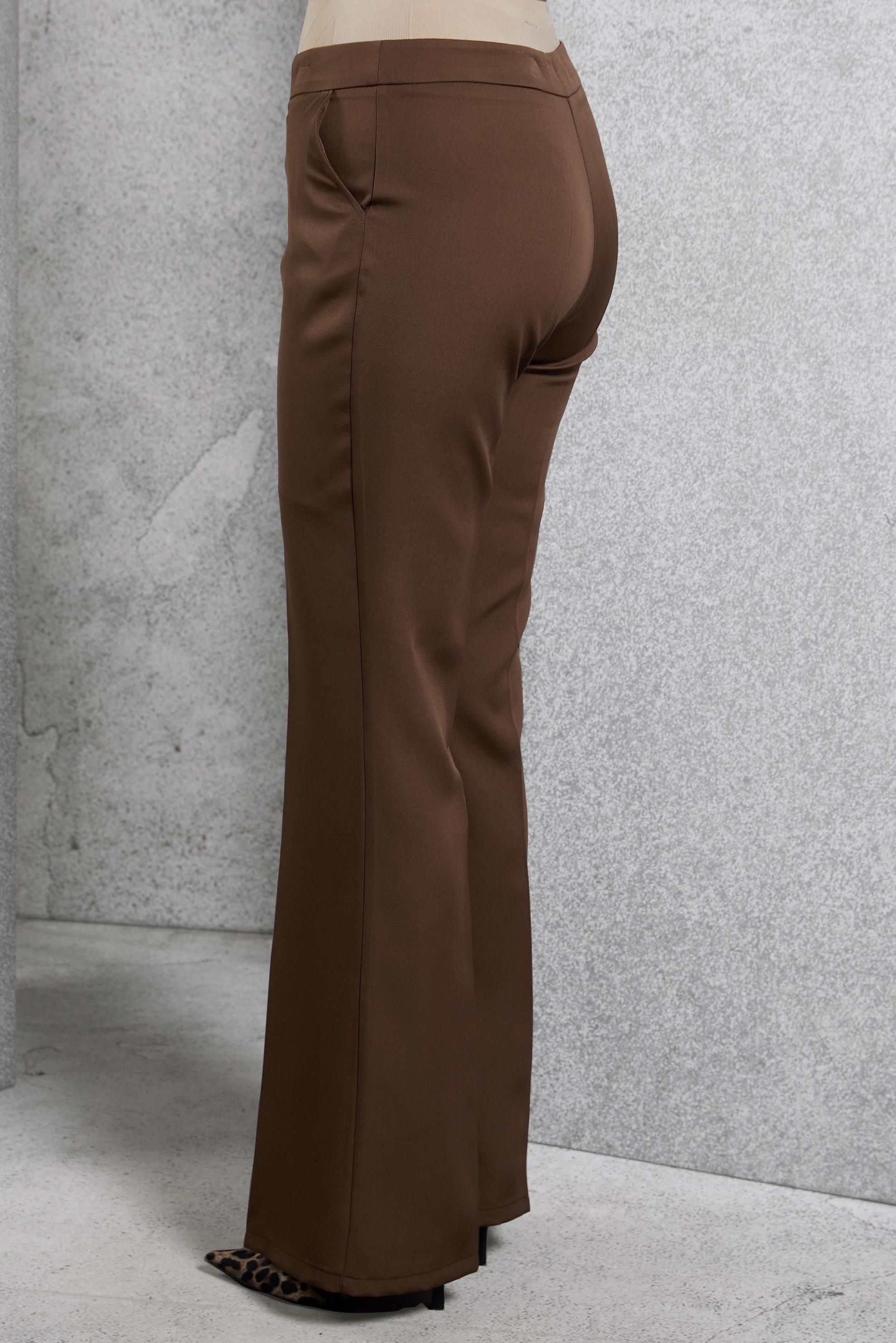 Tesettür giyim KAHVE İSPANYOL PAÇA PANTOLON 70718