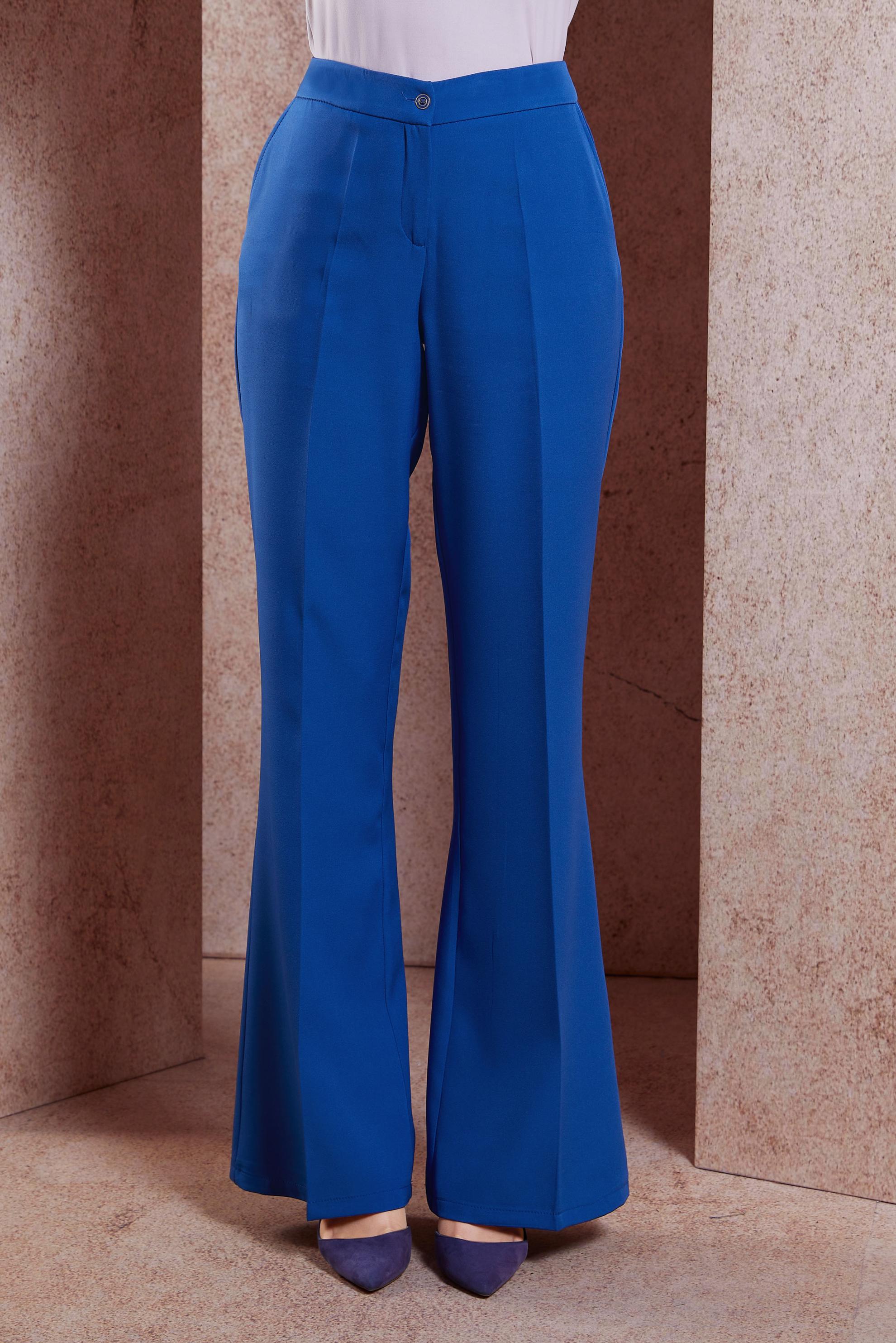 Tesettür giyim MAVİ İSPANYOL PAÇA PANTOLON 70718