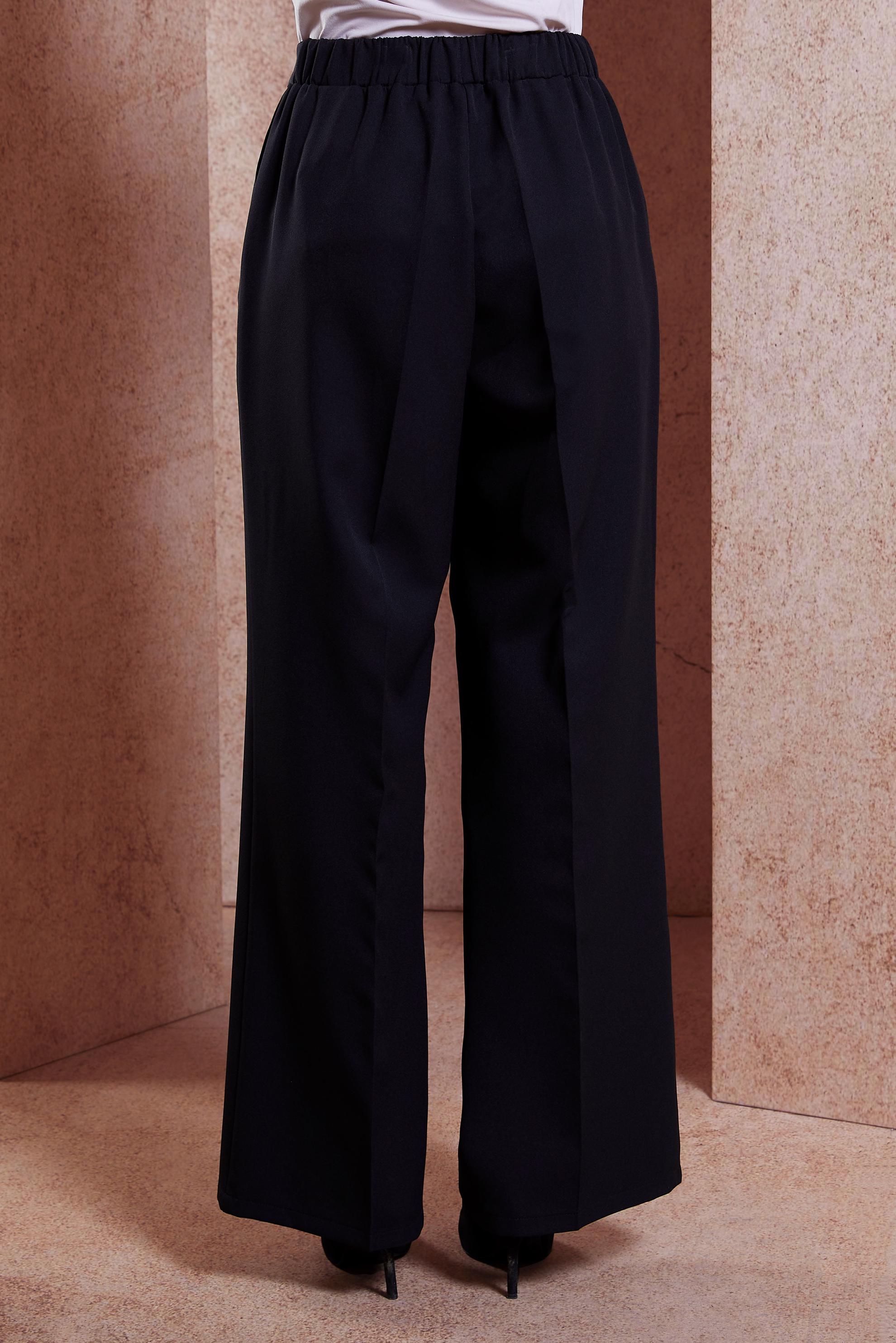 Tesettür giyim SİYAH GENİŞ PAÇA PANTOLON 70719