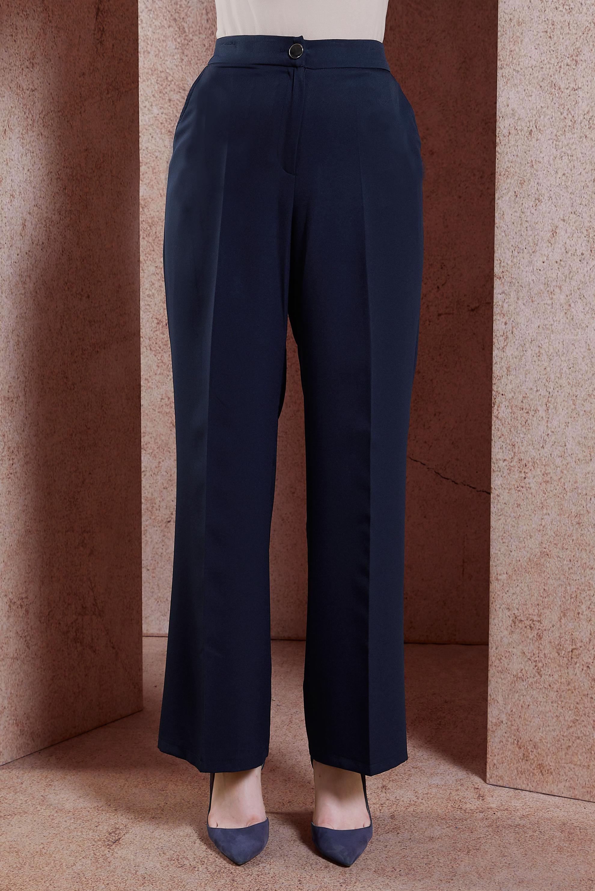 Tesettür giyim LACİVERT GENİŞ PAÇA PANTOLON 70719