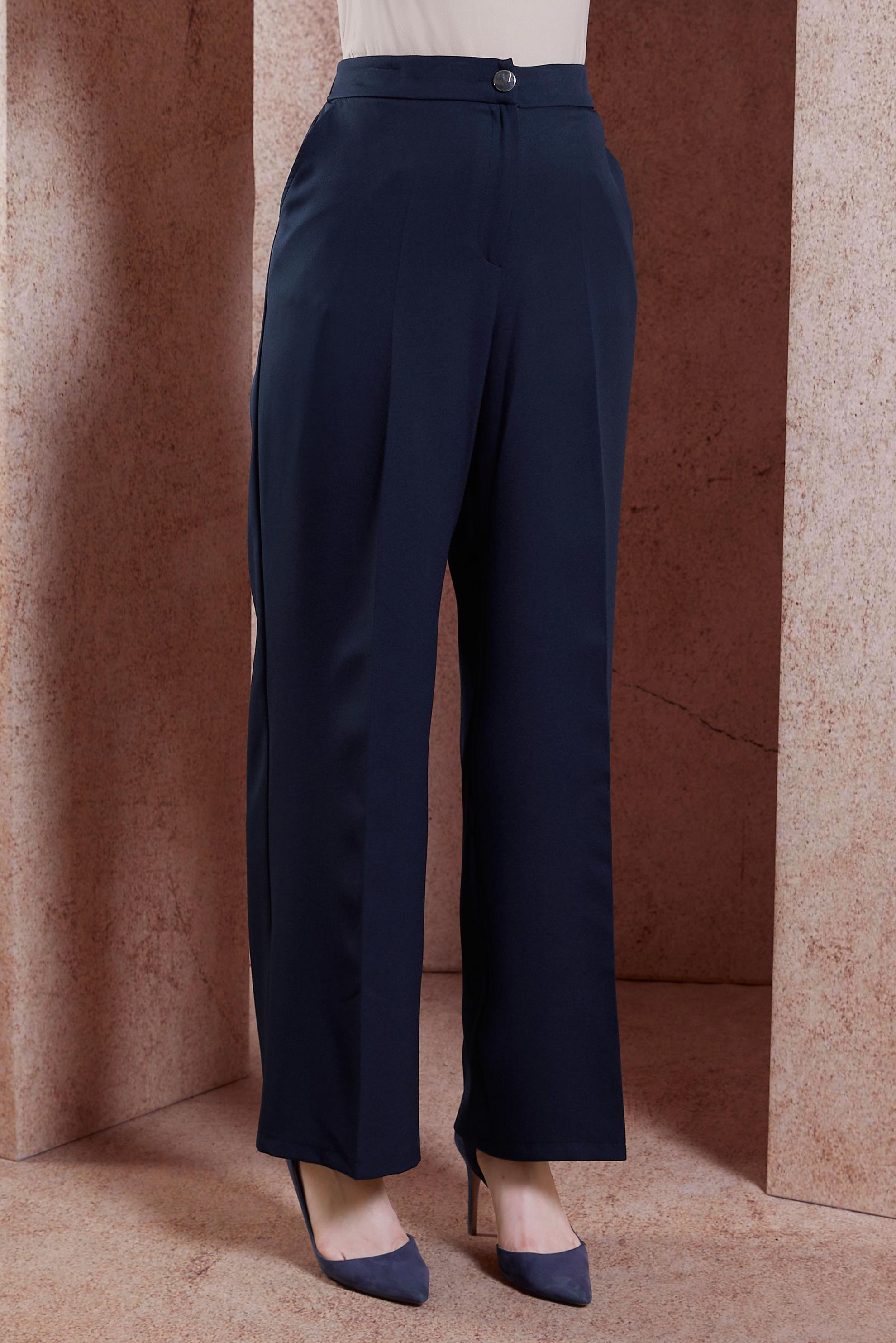 Tesettür giyim LACİVERT GENİŞ PAÇA PANTOLON 70719