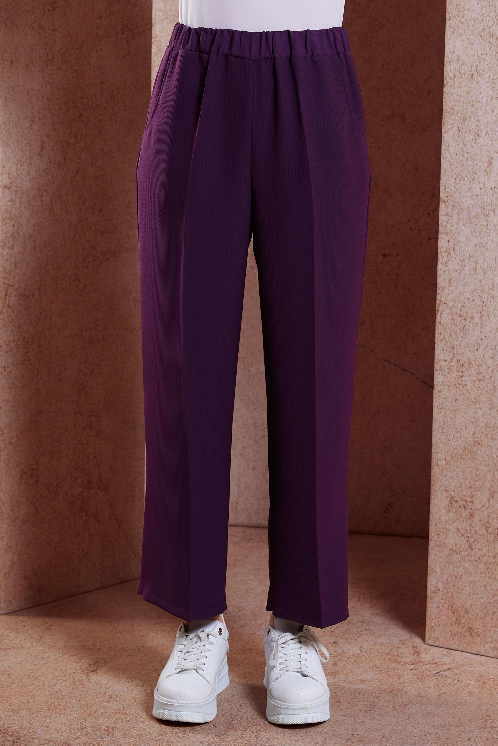 Tesettür giyim MÜRDÜM BELİ LASTİKLİ PANTOLON 70720-1