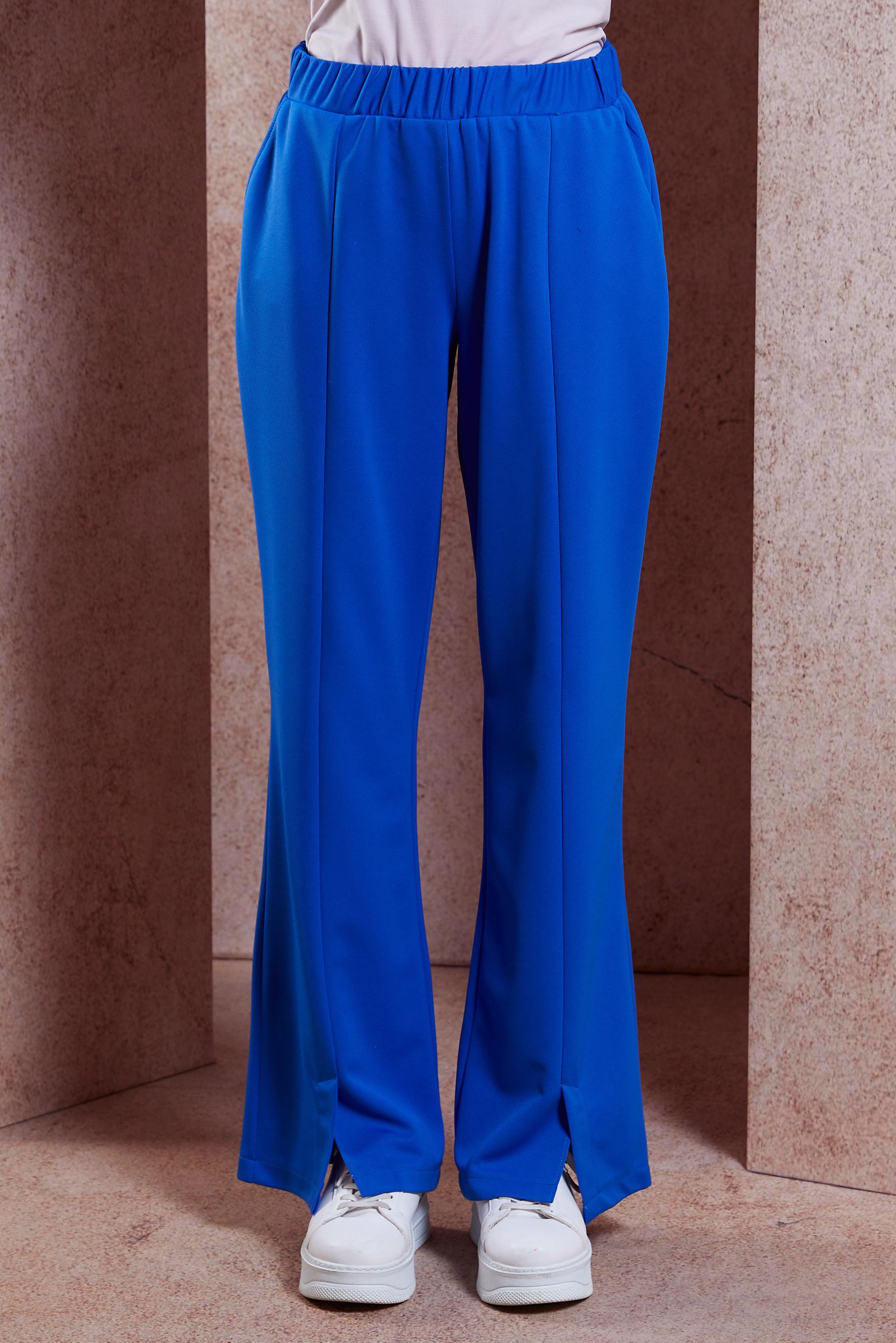 Tesettür giyim LACİVERT YIRTMAÇ DETAYLI PANTOLON 70721