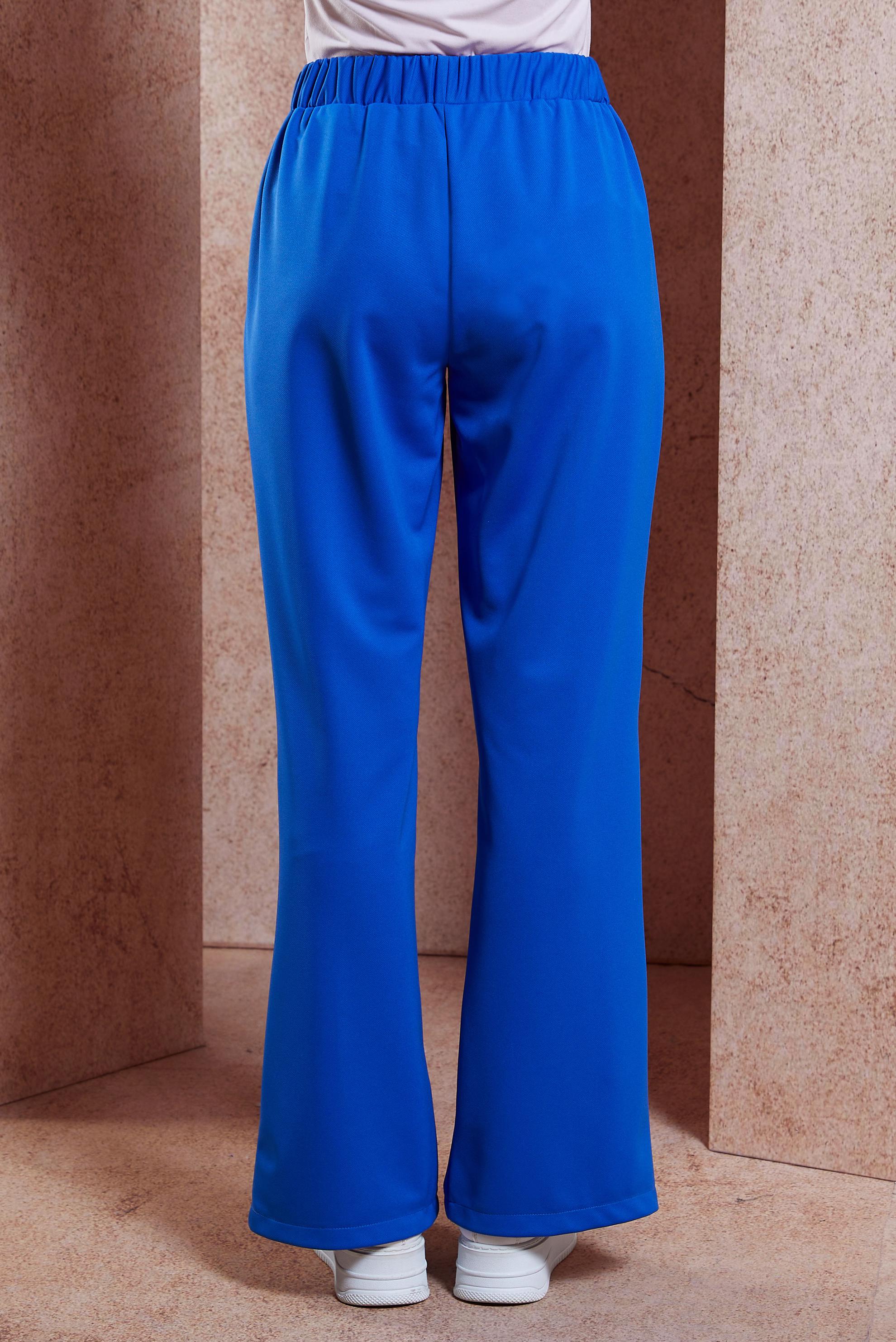 Tesettür giyim LACİVERT YIRTMAÇ DETAYLI PANTOLON 70721