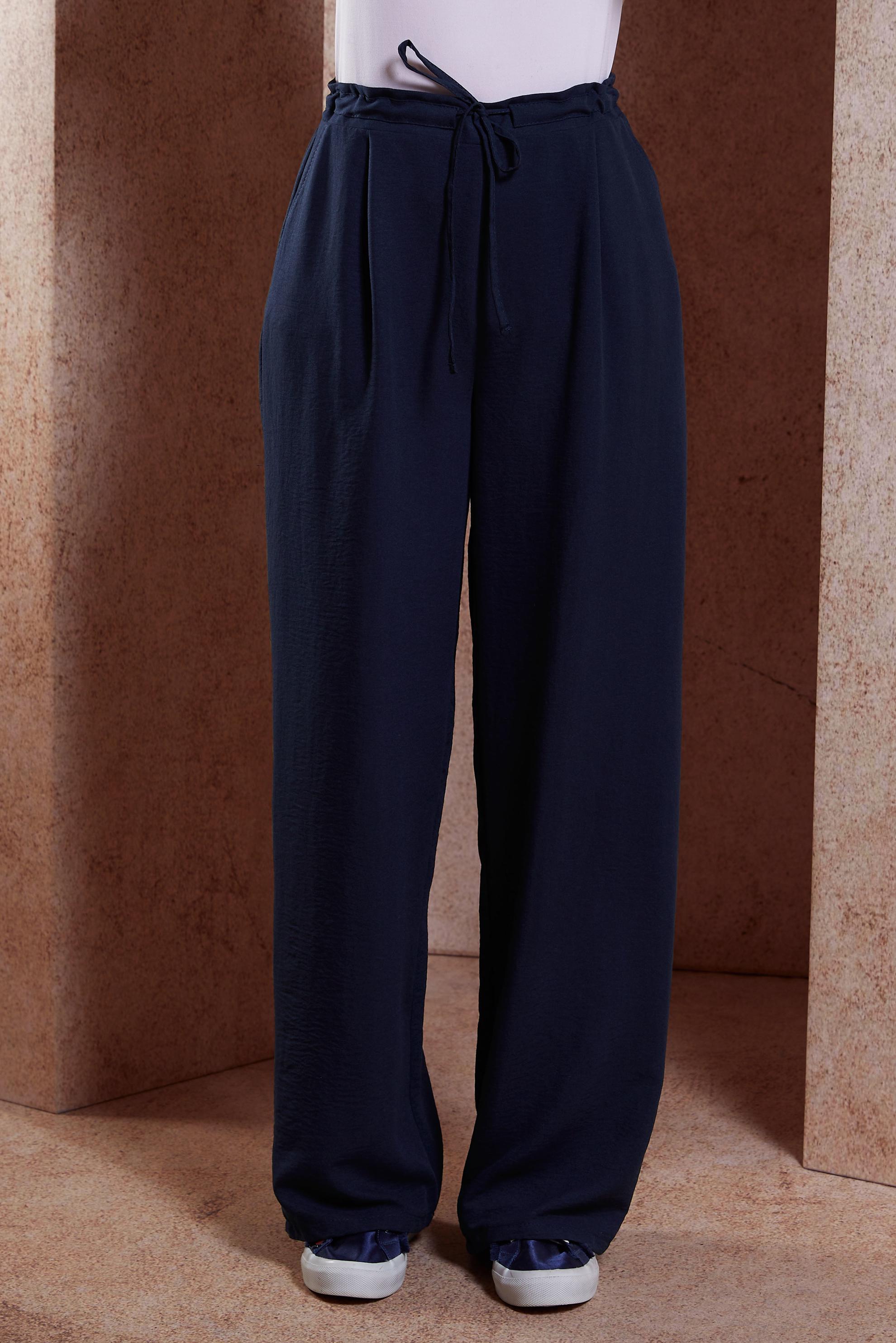 Tesettür giyim LACİVERT GENİŞ PAÇA PANTOLON 70722