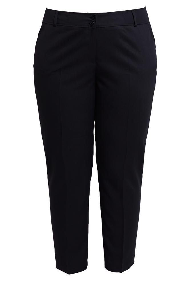 Tesettür giyim SİYAH BÜYÜK BEDEN BORU PAÇA PANTOLON 70723 - ALVİNA