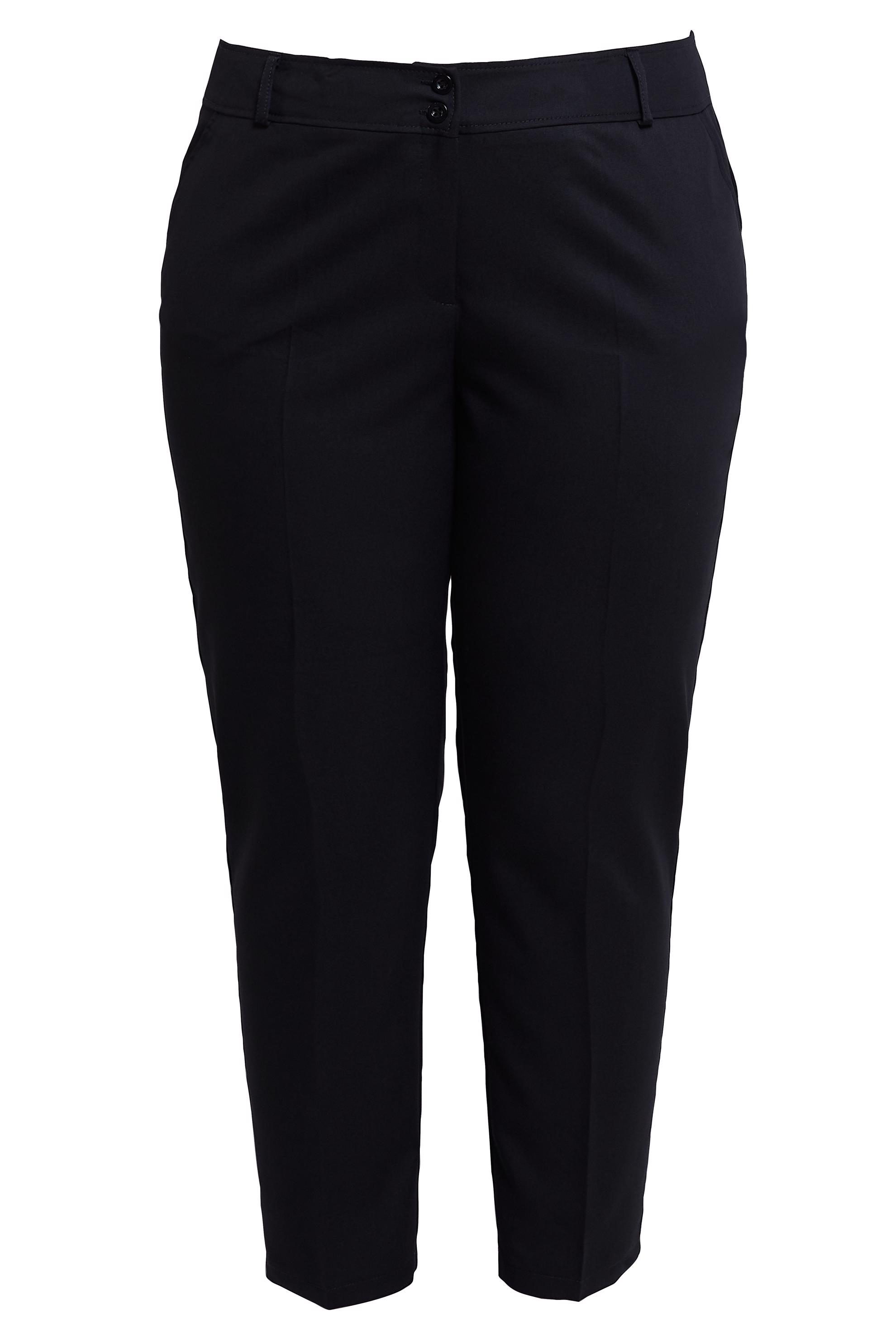 Vêtements hijab NOIR PANTALON COUPE DROITE GRANDE TAILLE 70723