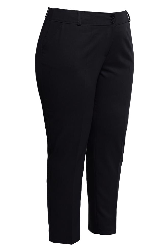 Tesettür giyim SİYAH BÜYÜK BEDEN BORU PAÇA PANTOLON 70723 - ALVİNA