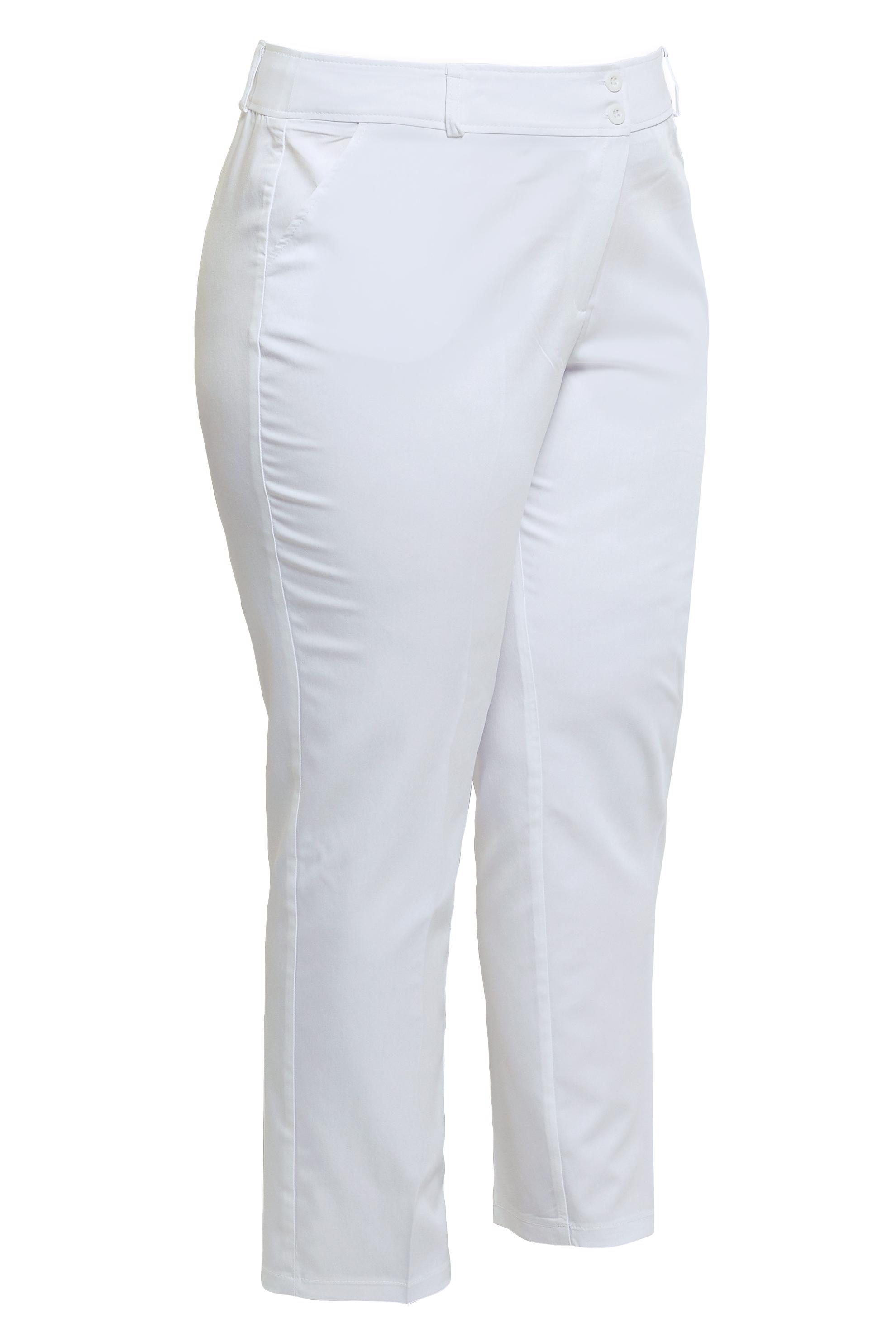 Vêtements hijab BLANC PANTALON COUPE DROITE GRANDE TAILLE 70723