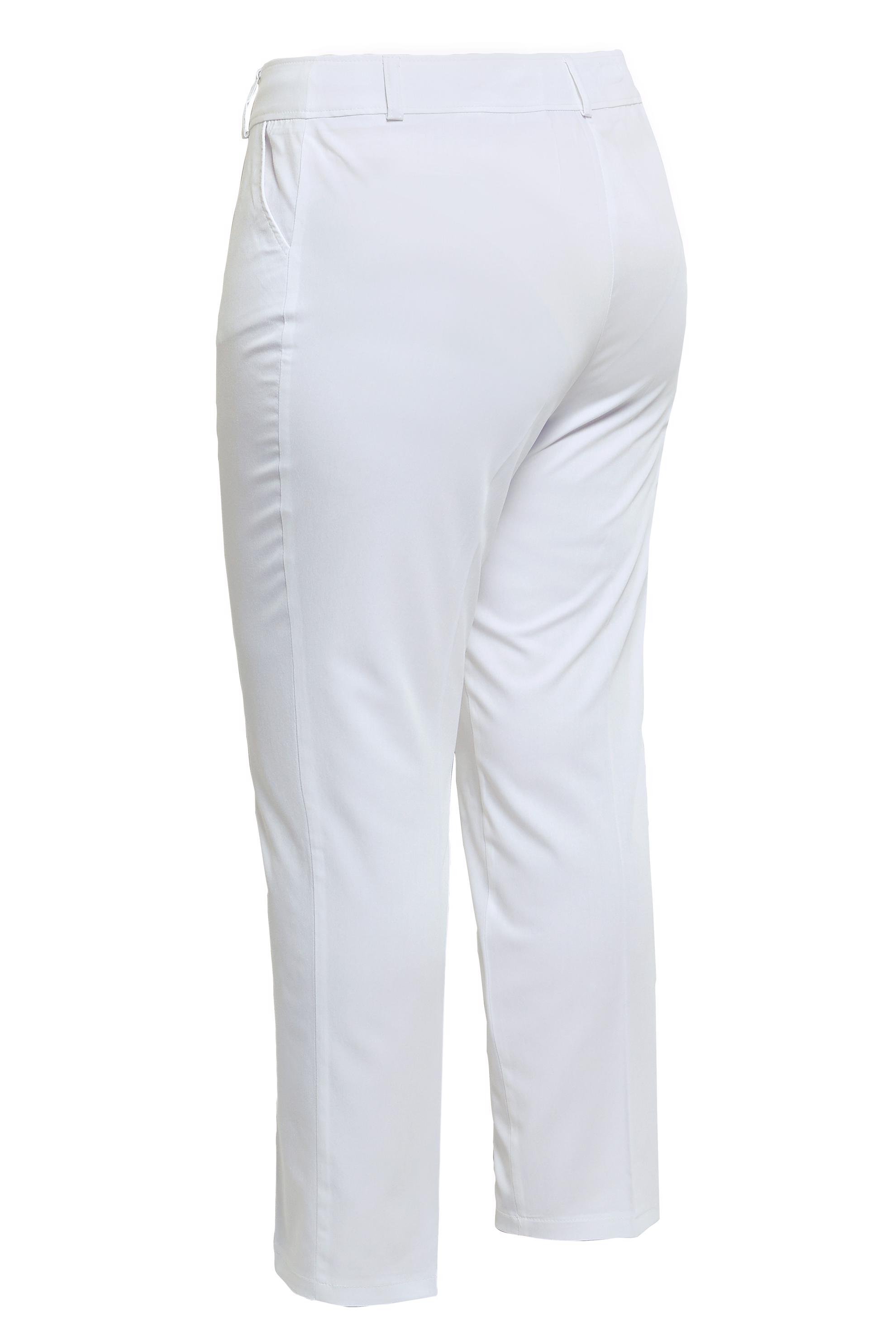 Vêtements hijab BLANC PANTALON COUPE DROITE GRANDE TAILLE 70723