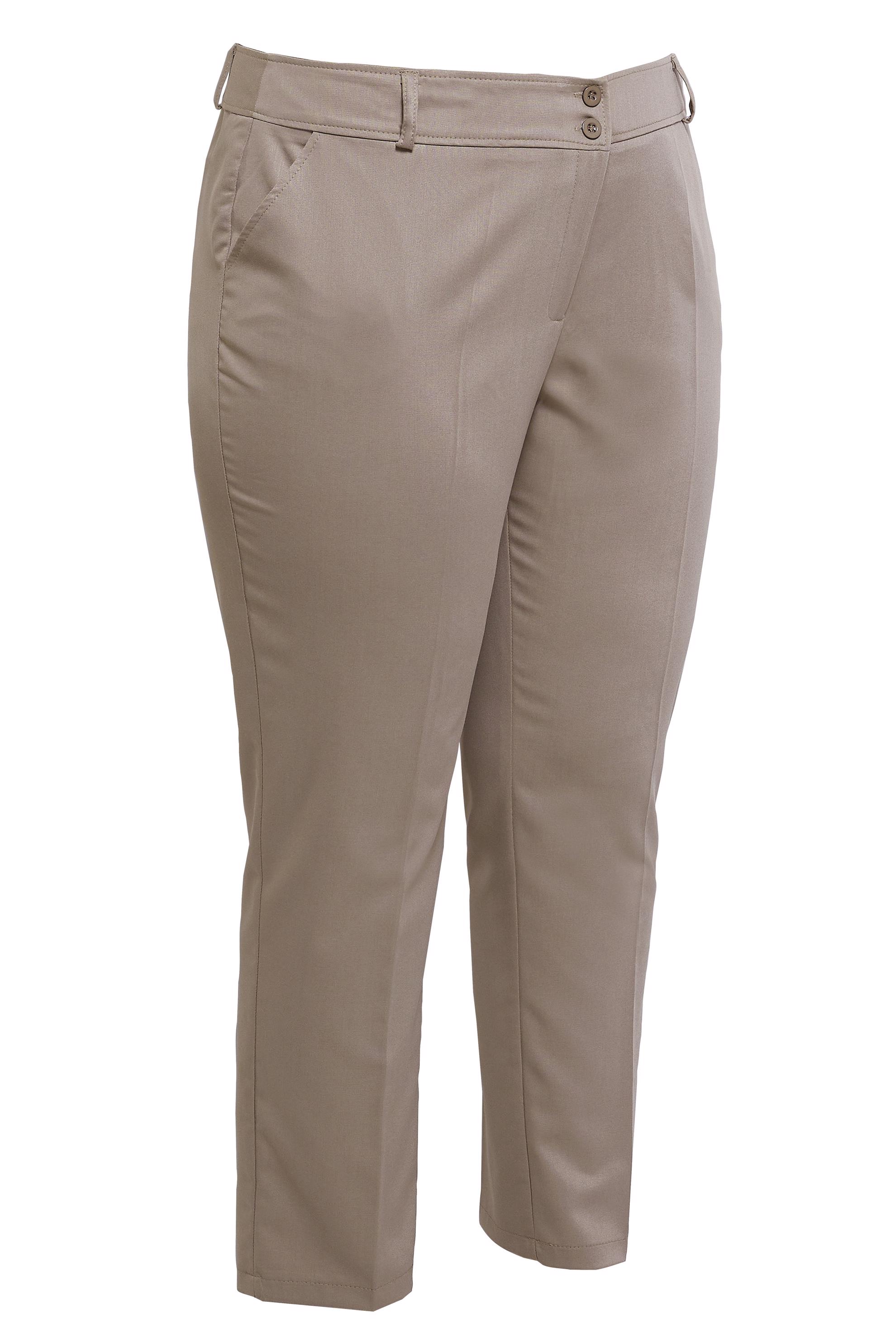 Vêtements hijab BEIGE PANTALON COUPE DROITE GRANDE TAILLE 70723