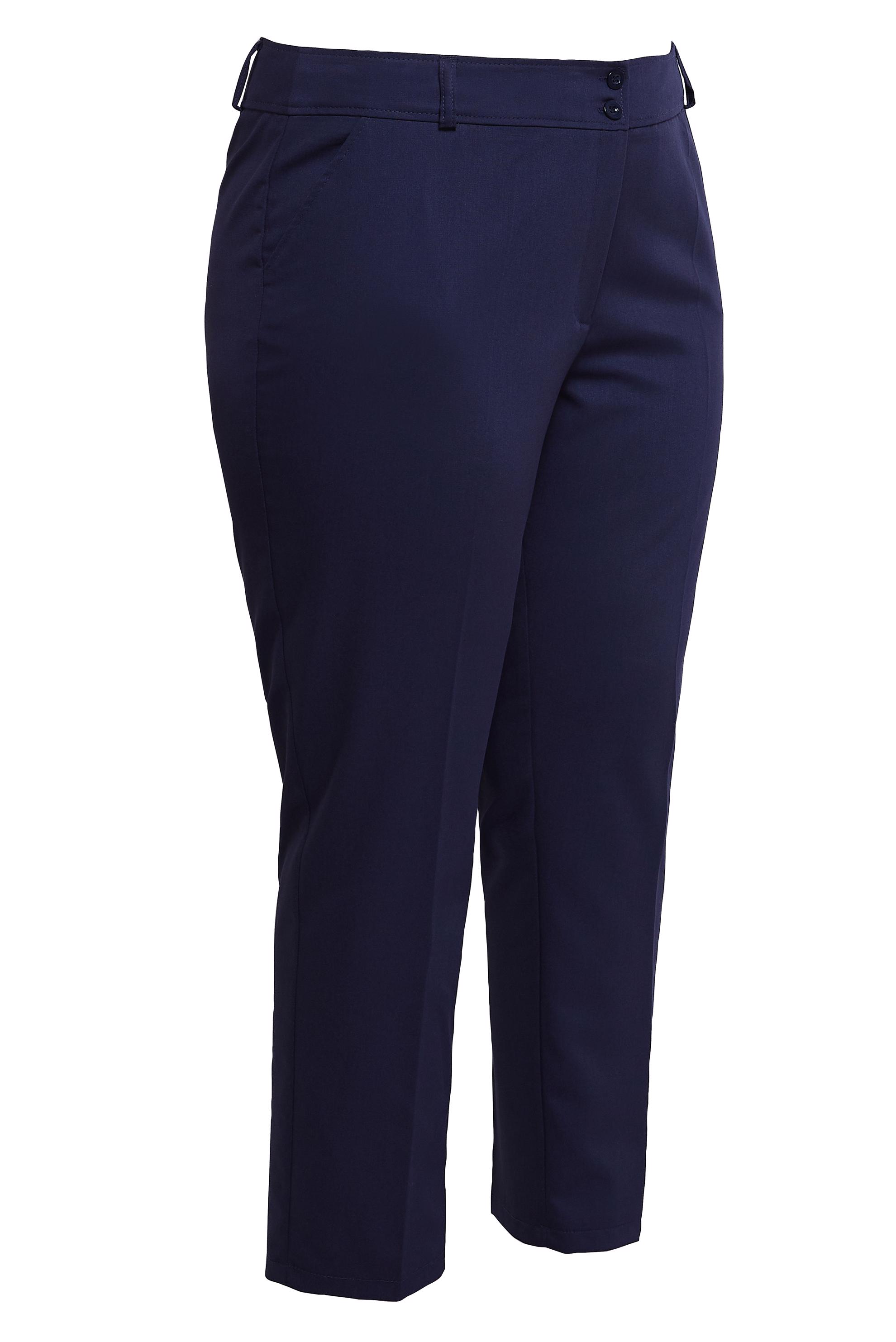 Vêtements hijab BLEU MARINE PANTALON COUPE DROITE GRANDE TAILLE 70723