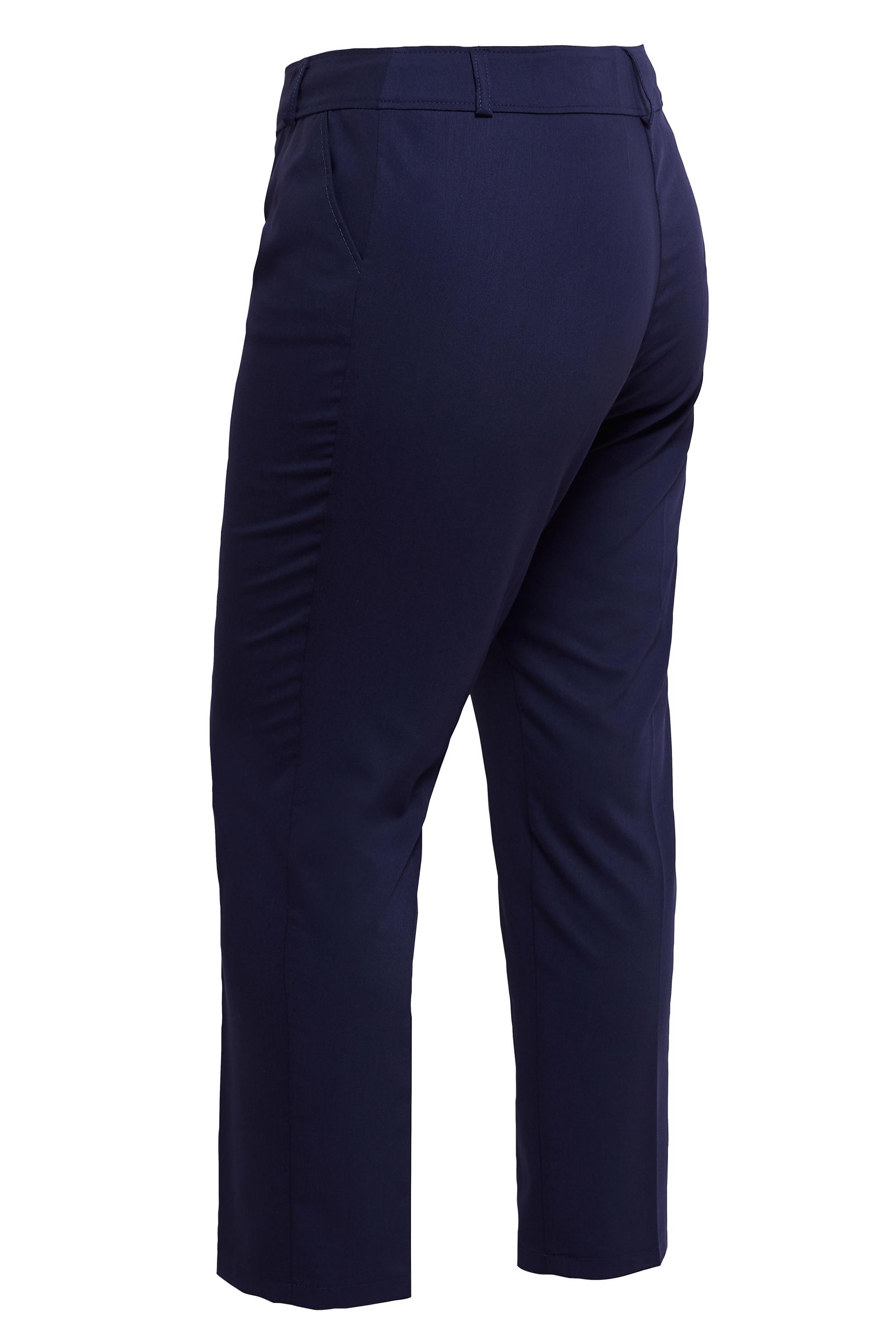 Vêtements hijab BLEU MARINE PANTALON COUPE DROITE GRANDE TAILLE 70723