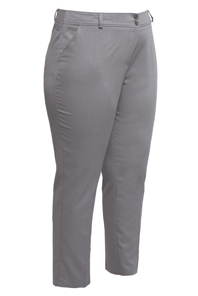 Tesettür giyim VİZON BÜYÜK BEDEN BORU PAÇA PANTOLON 70723 - ALVİNA