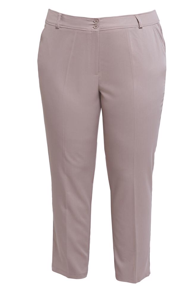 Tesettür giyim PUDRA BÜYÜK BEDEN BORU PAÇA PANTOLON 70723 - ALVİNA