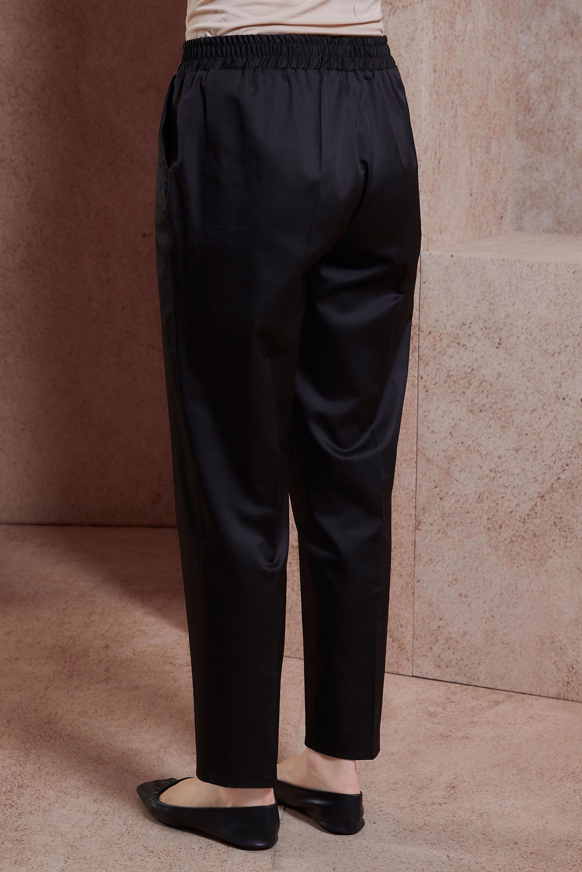 Vêtements hijab NOIR PANTALON TAILLE ÉLASTIQUE 70724