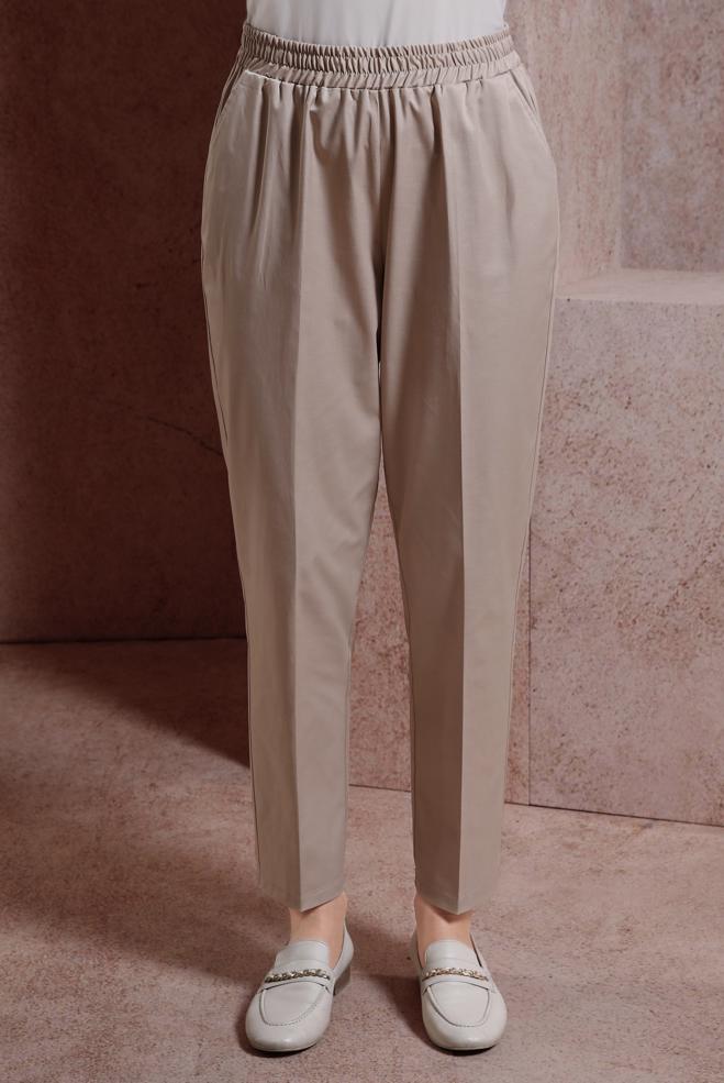 Tesettür giyim  BELİ LASTİKLİ PANTOLON 70724 - ALVİNA