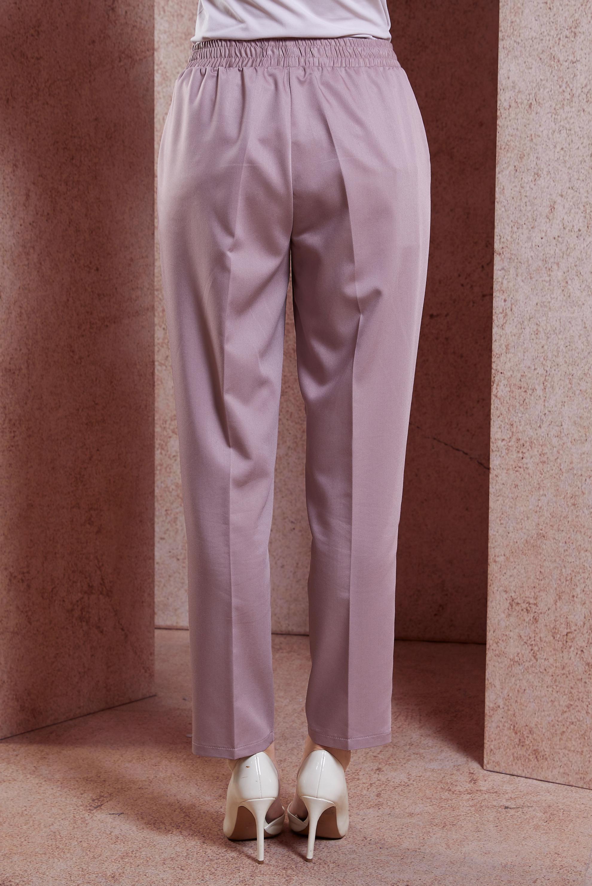 Tesettür giyim PUDRA BELİ LASTİKLİ PANTOLON 70724