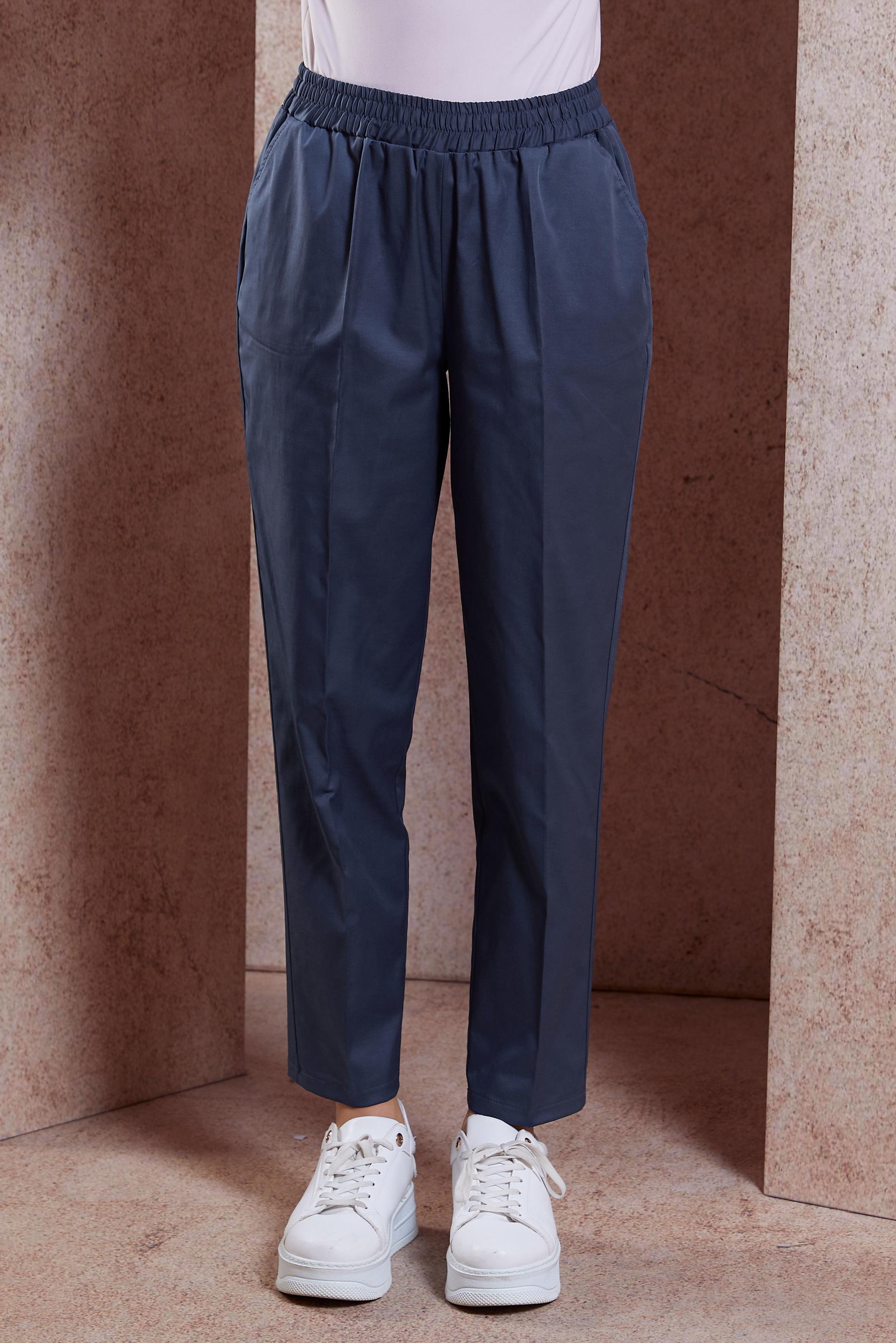 Tesettür giyim LACİVERT BELİ LASTİKLİ PANTOLON 70724