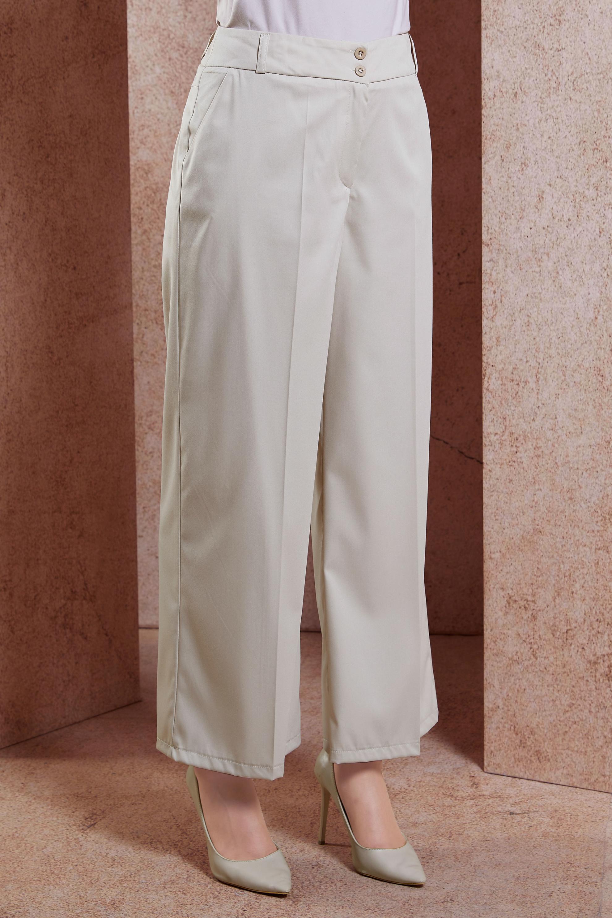 Vêtements hijab BEIGE PANTALON À JAMBES LARGES 70725