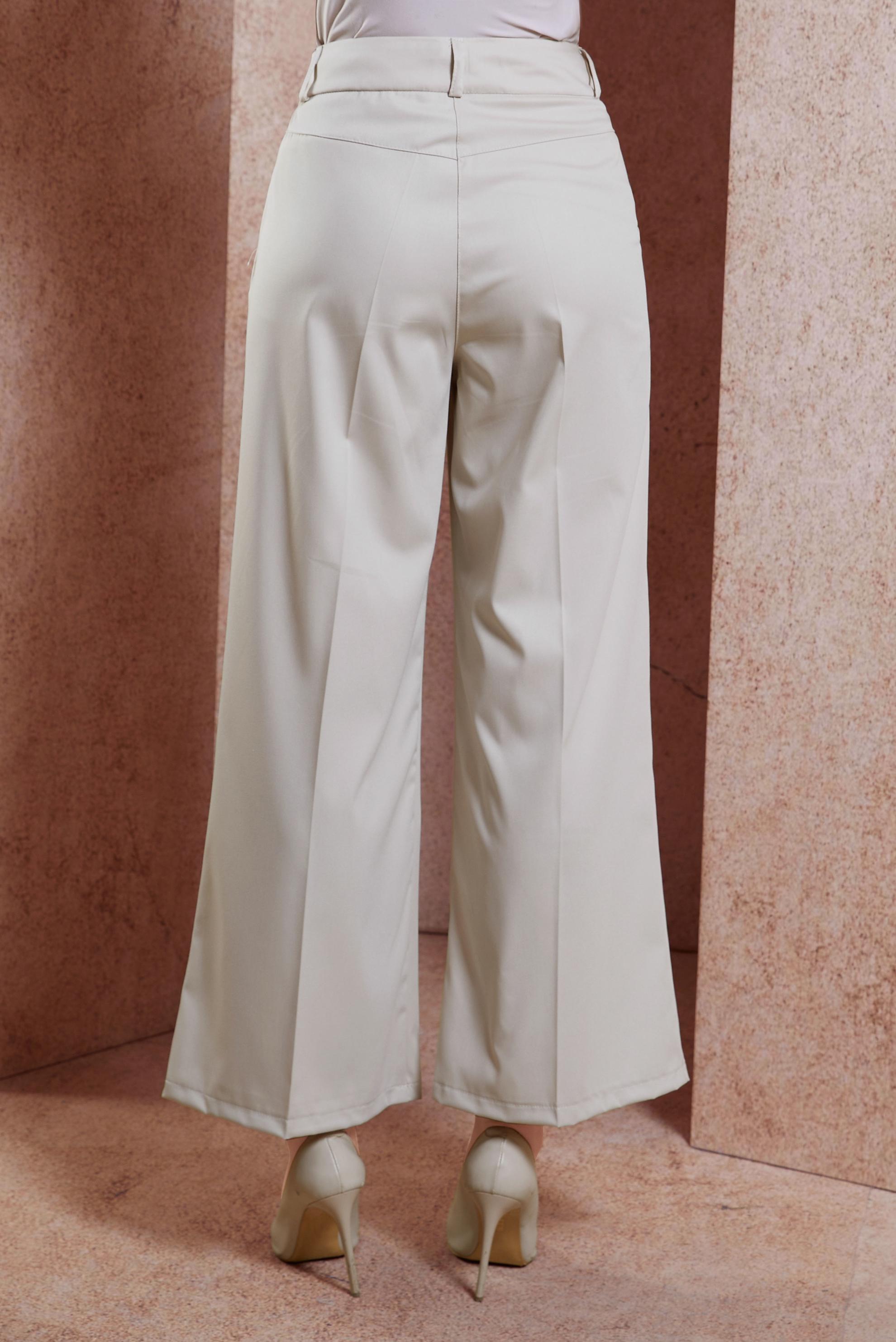 Vêtements hijab BEIGE PANTALON À JAMBES LARGES 70725