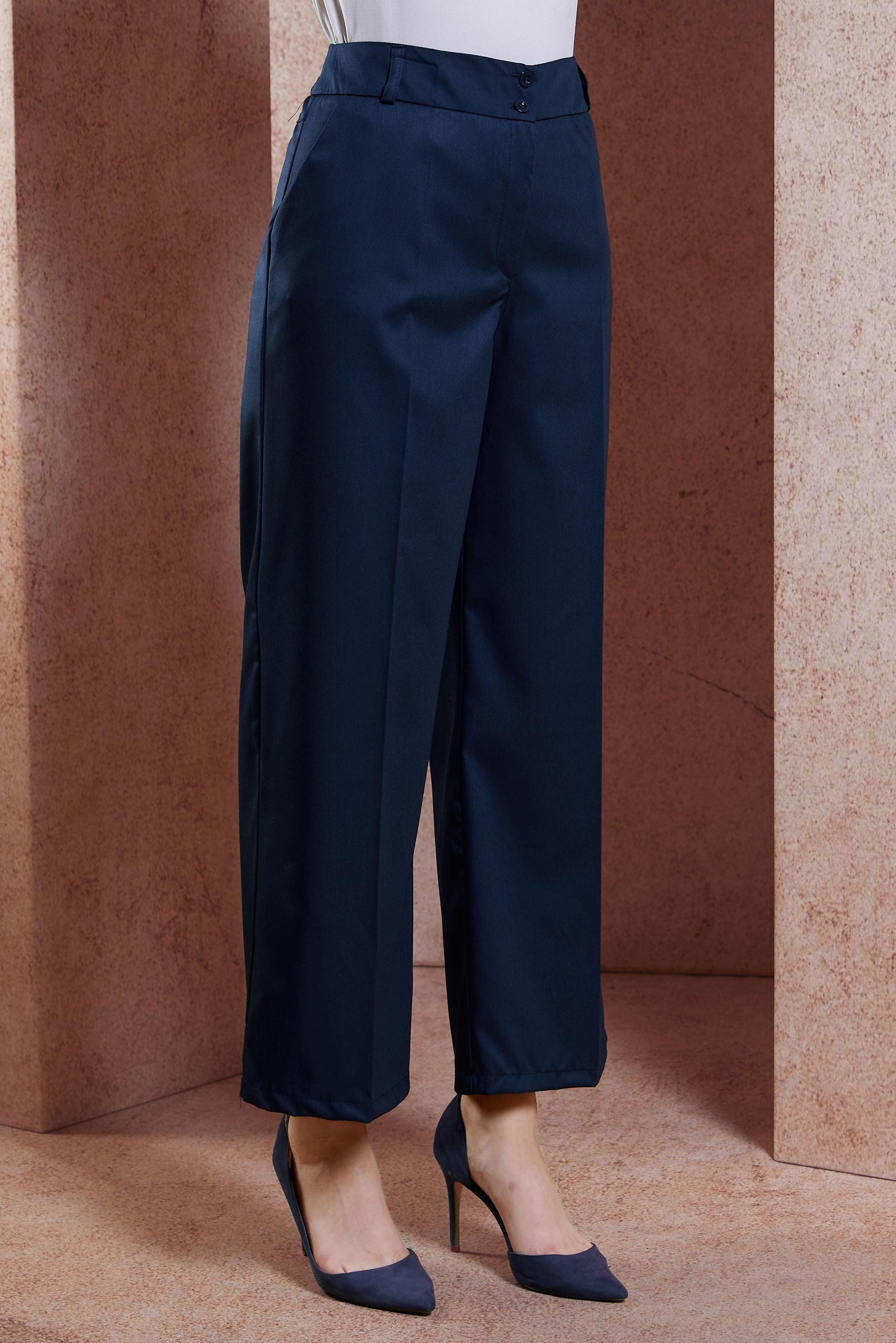 Vêtements hijab BLEU MARINE PANTALON À JAMBES LARGES 70725
