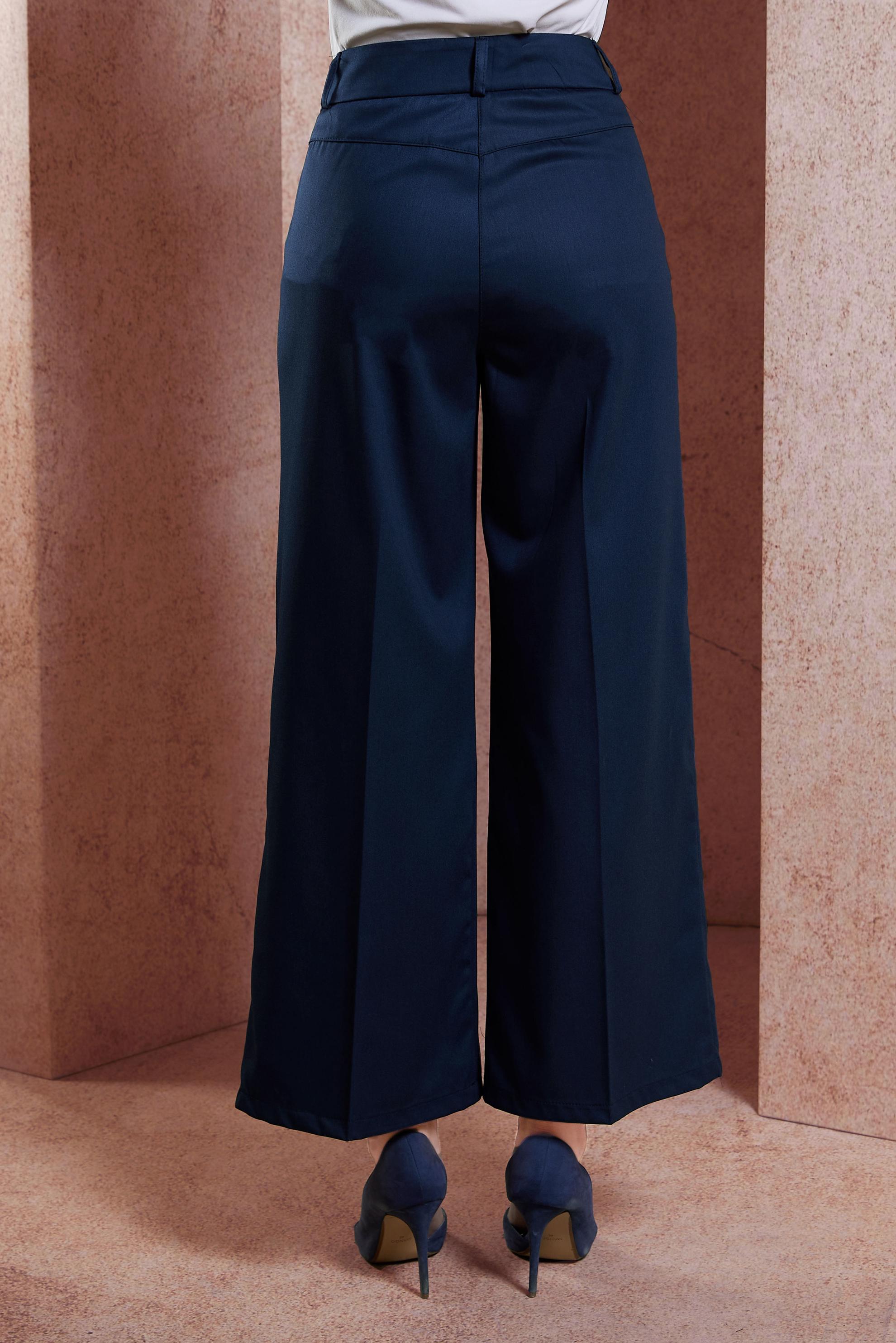 Vêtements hijab BLEU MARINE PANTALON À JAMBES LARGES 70725