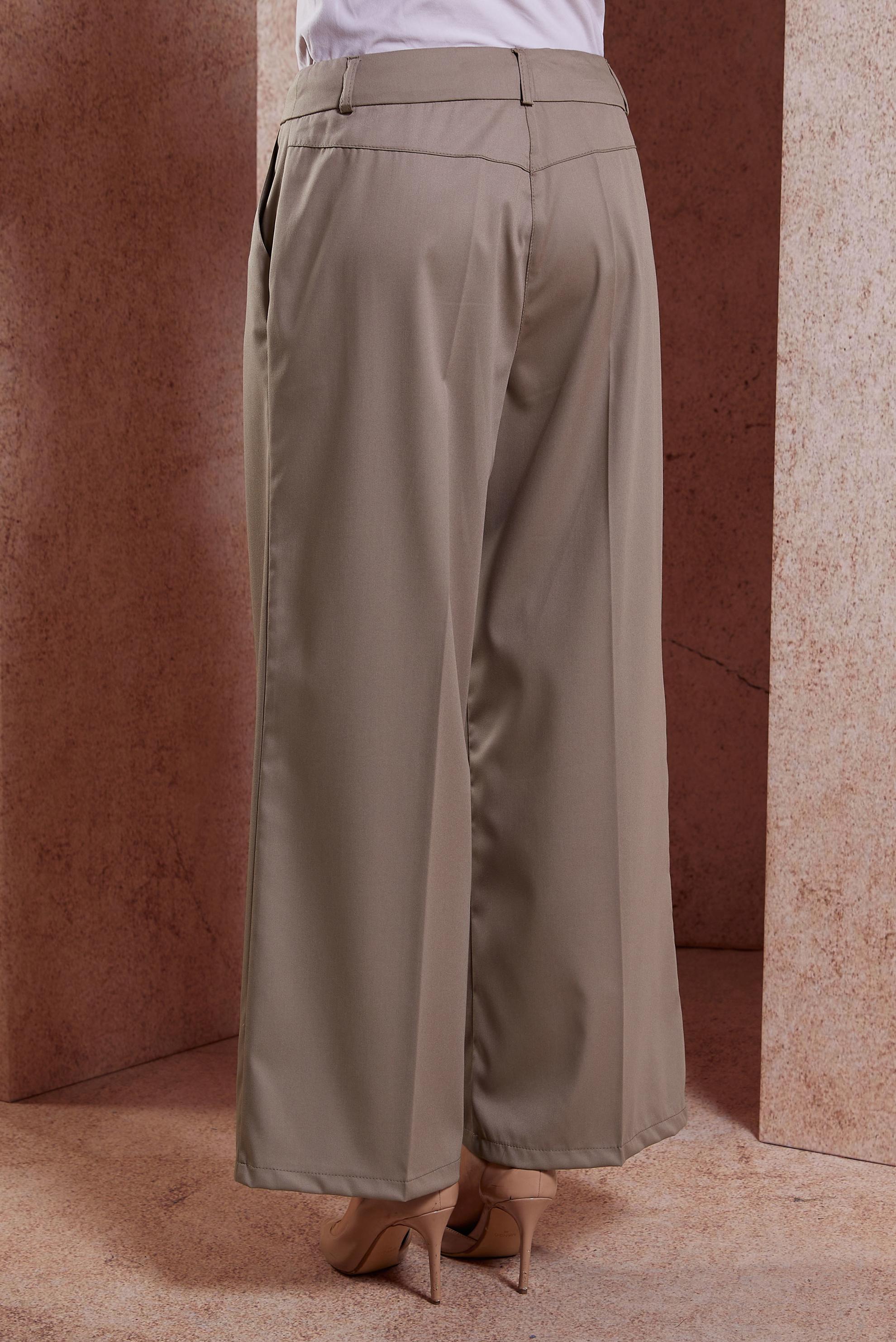 Tesettür giyim VİZON GENİŞ PAÇA PANTOLON 70725