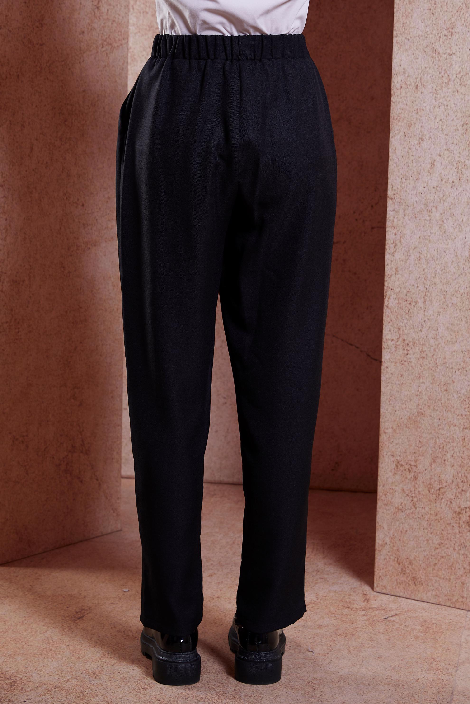 Tesettür giyim SİYAH BELİ LASTİKLİ PANTOLON 70727