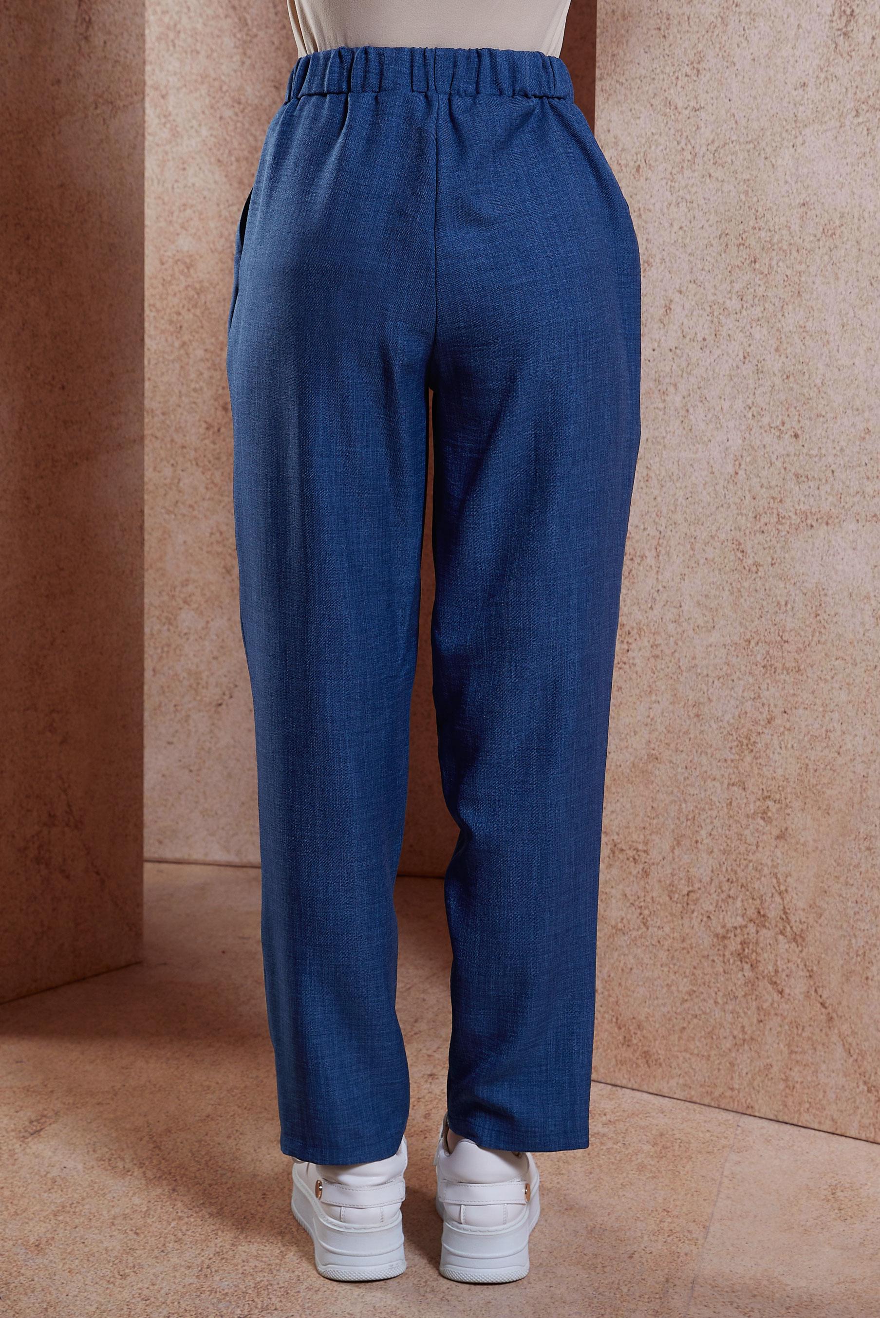 Tesettür giyim LACİVERT BELİ LASTİKLİ PANTOLON 70727