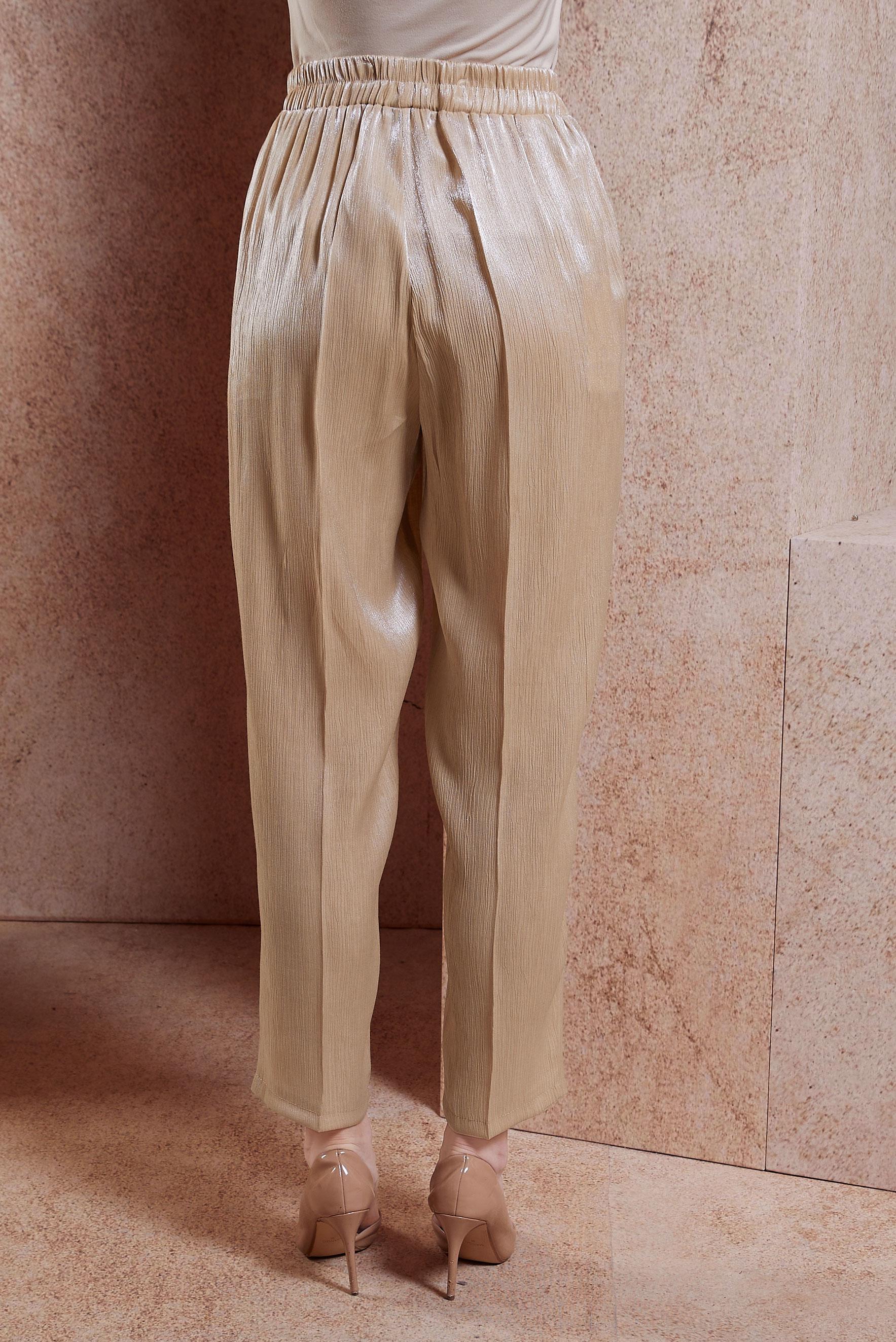 Tesettür giyim ALTIN SATEN YÜZLÜ BÜRÜMCÜK PANTOLON 70728