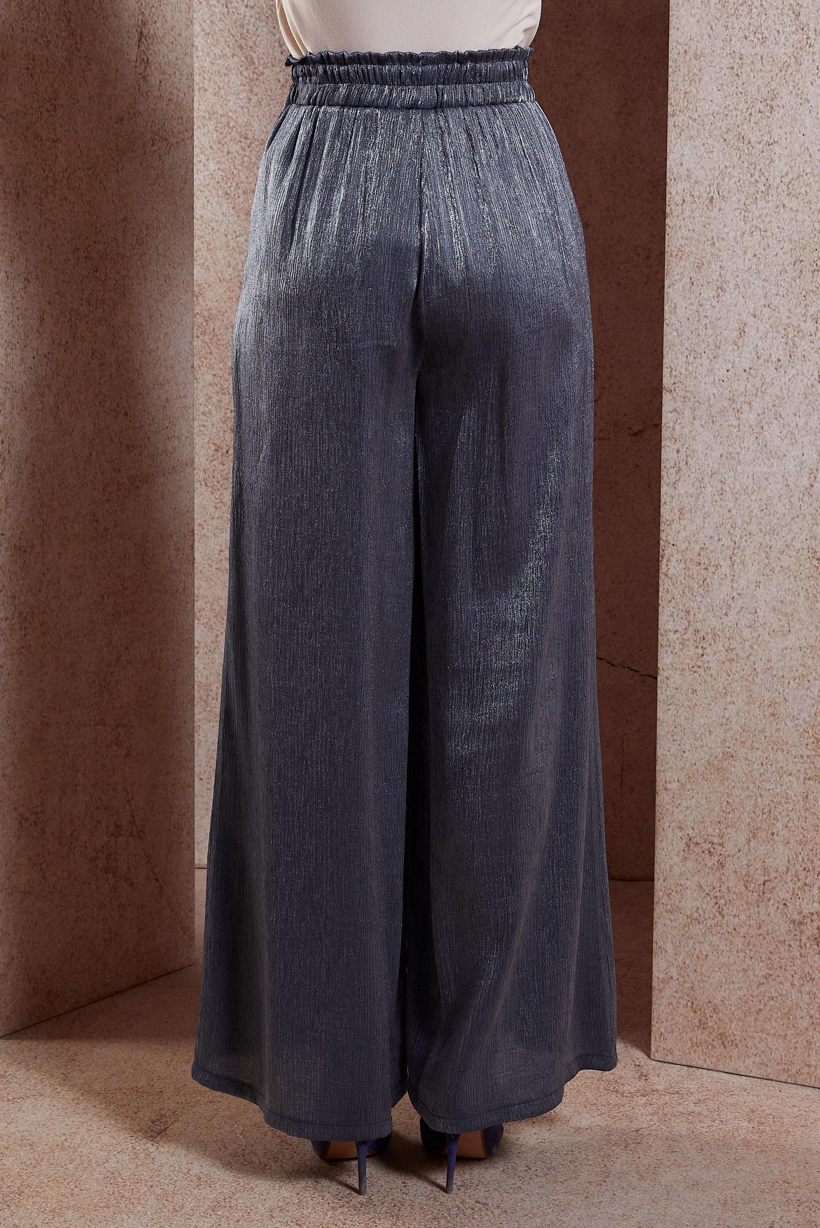 Tesettür giyim LACİVERT SATEN DOKULU BÜRÜMCÜK PANTOLON 70731