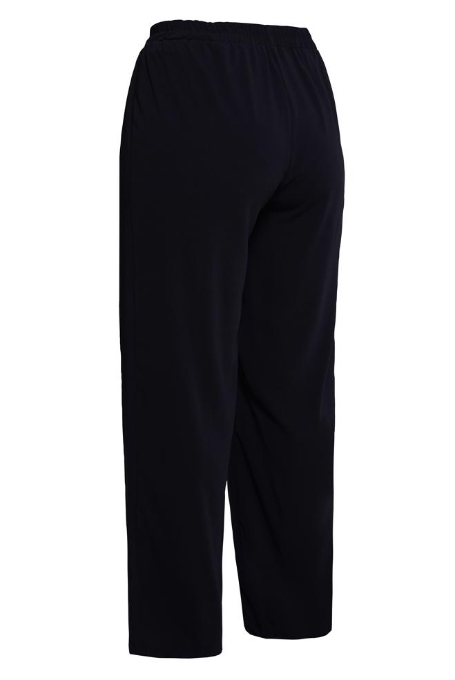 Vêtements hijab NOIR PANTALON TAILLE ÉLASTIQUE GRANDE TAILLE 70732 - ALVİNA