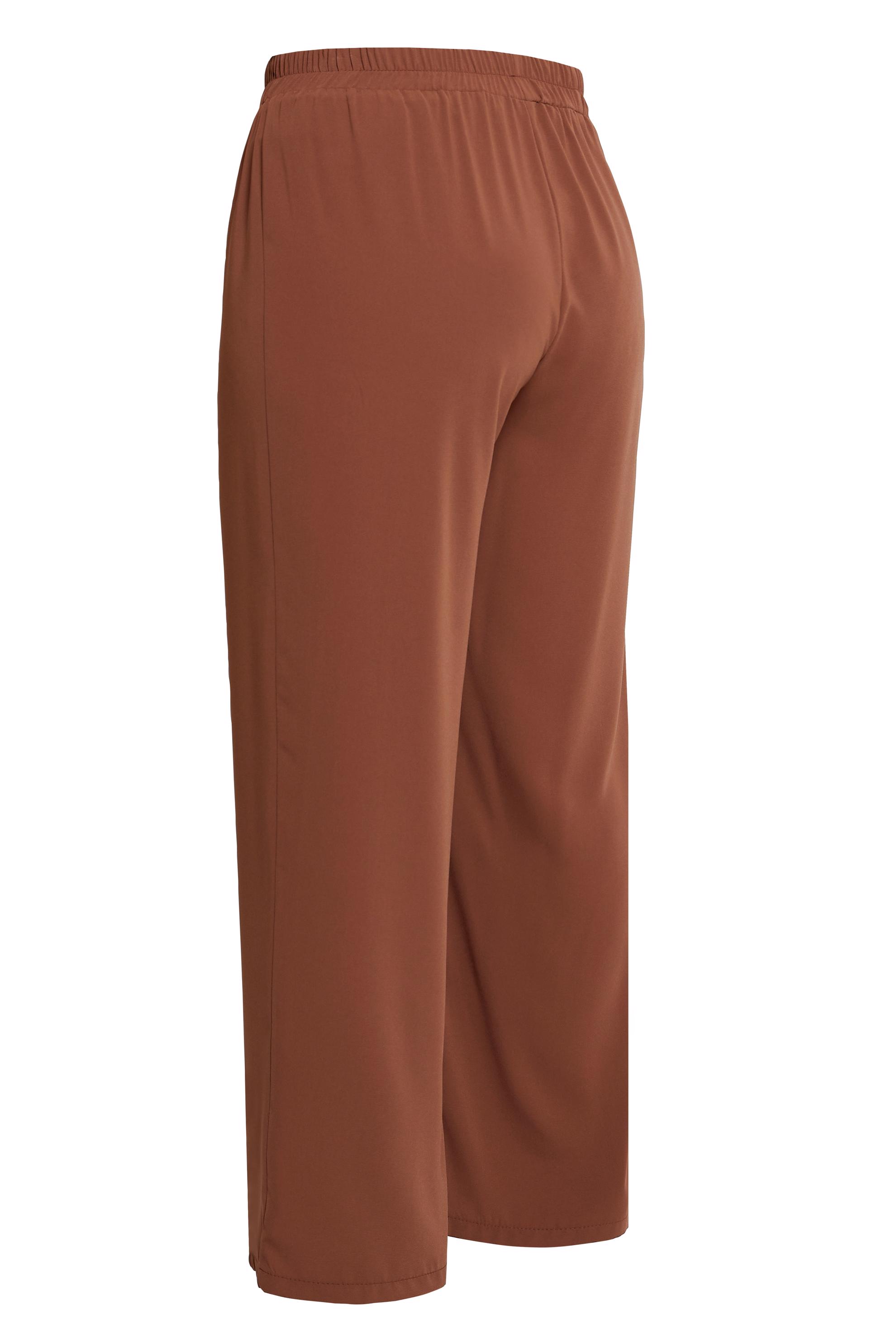 Vêtements hijab BRUN PANTALON TAILLE ÉLASTIQUE GRANDE TAILLE 70732