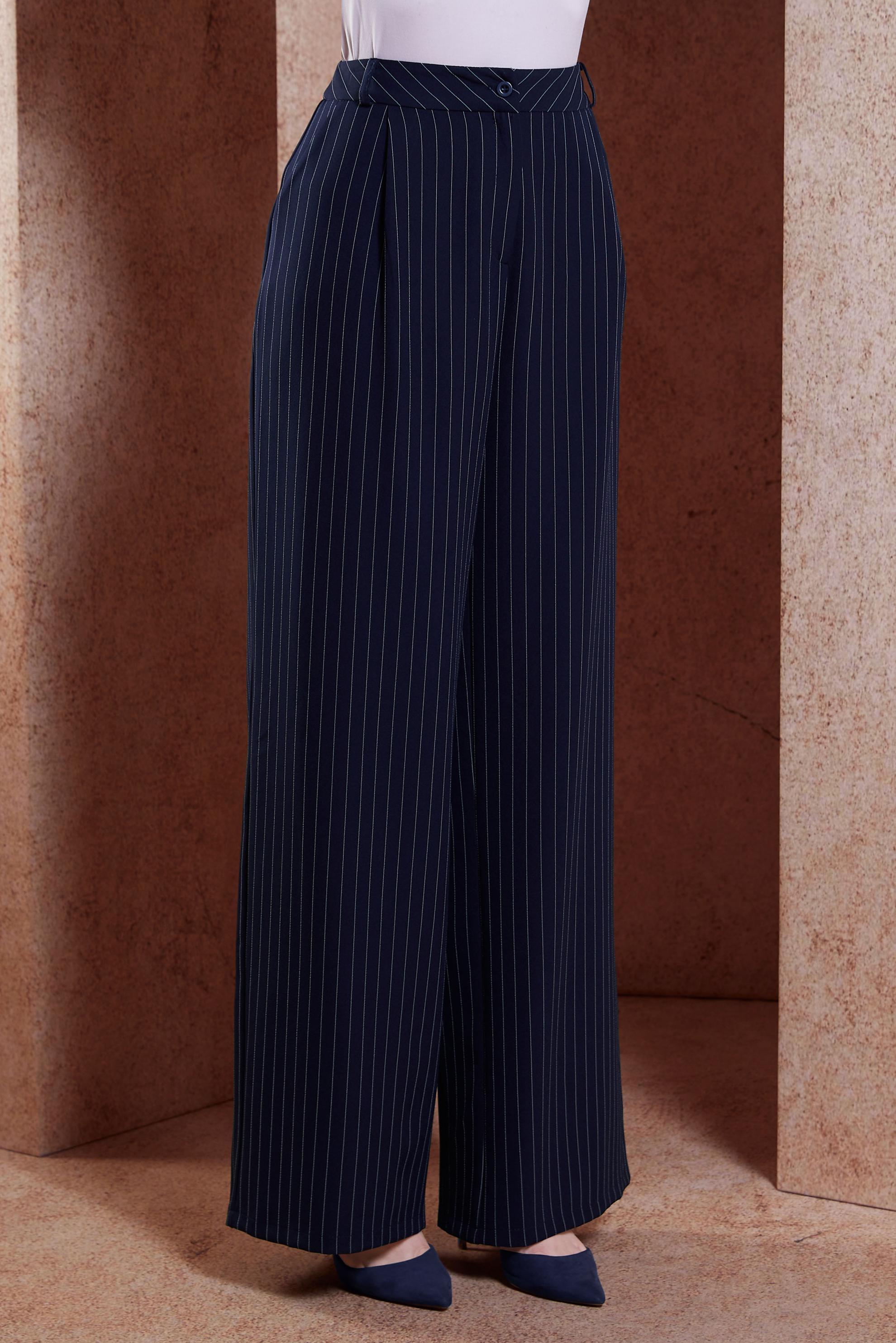 STRIPED WIDE LEG PANTS | ALVİNA