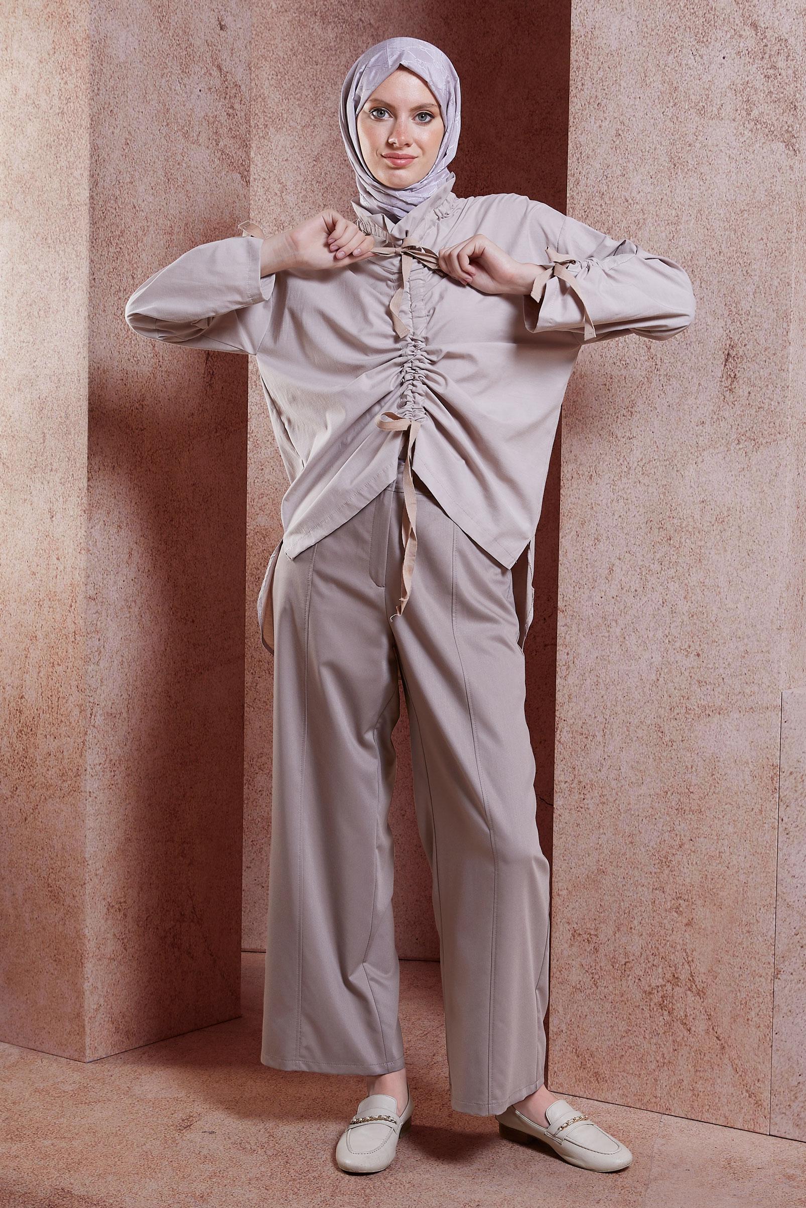 Hijab clothing MINK WIDE LEG PANTS 70735